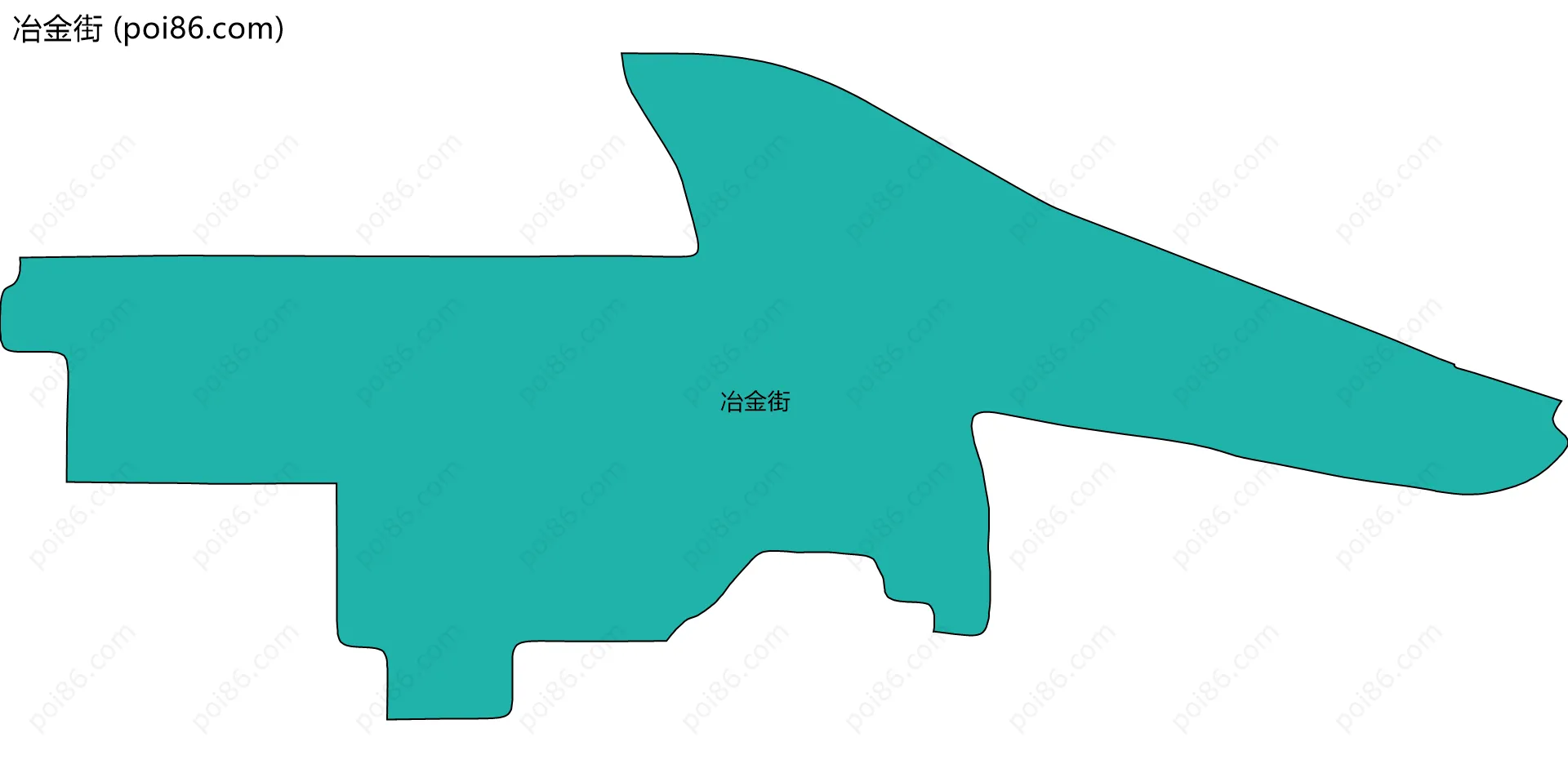 冶金街边界地图