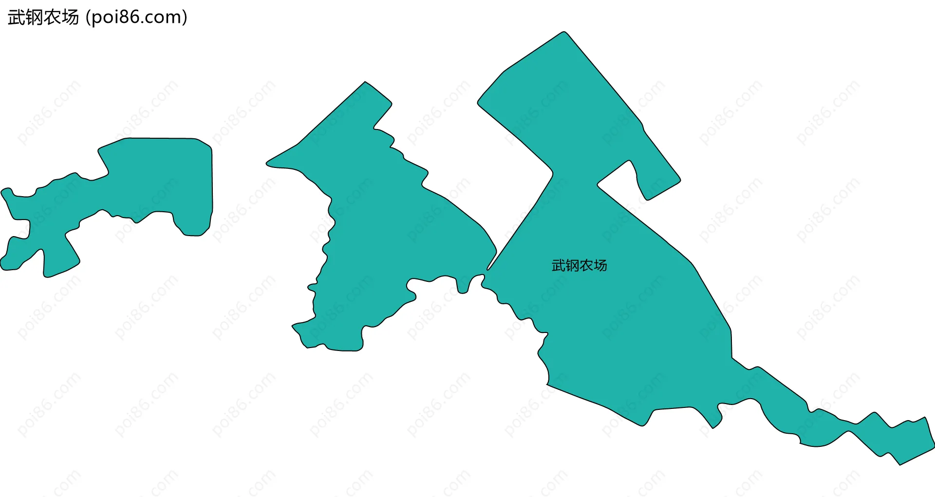 武钢农场边界地图