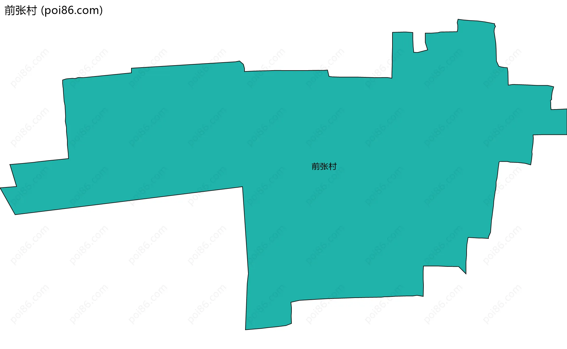前张村边界地图