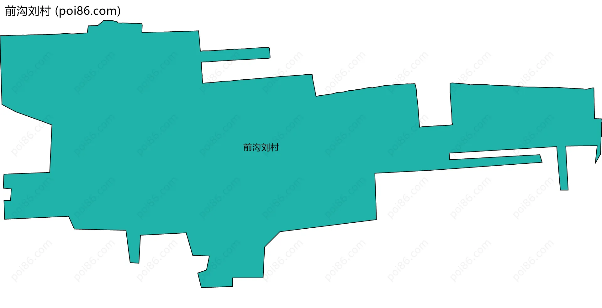前沟刘村边界地图
