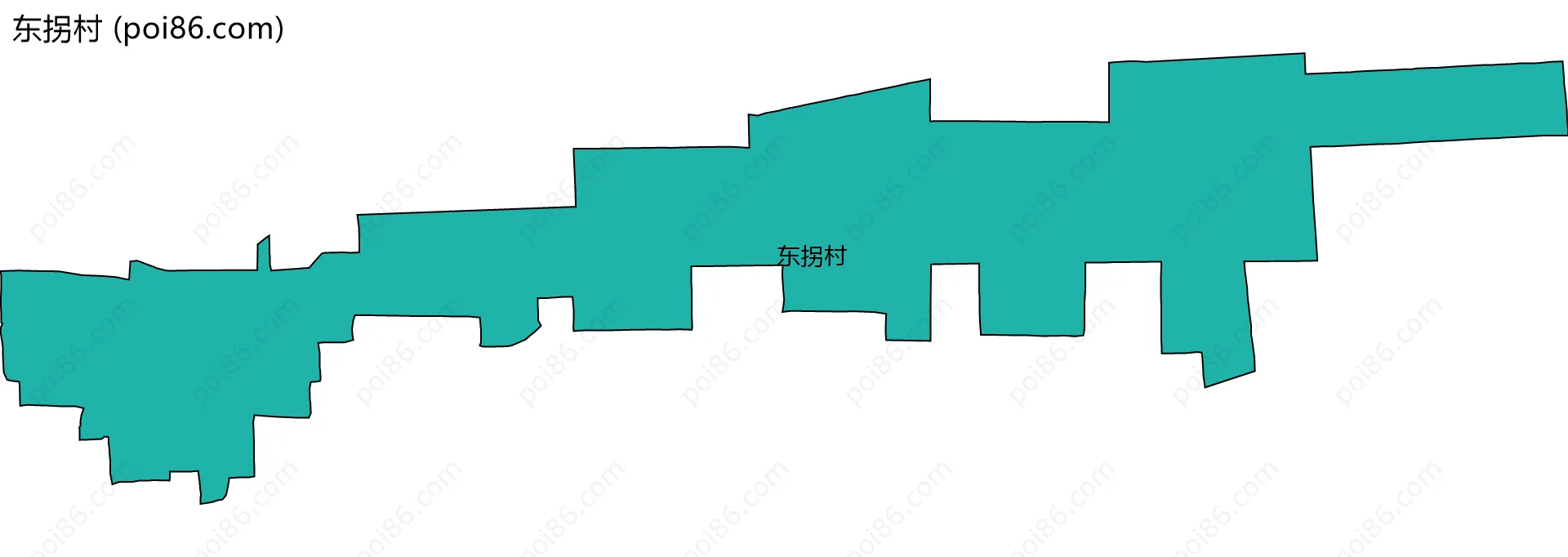 东拐村边界地图