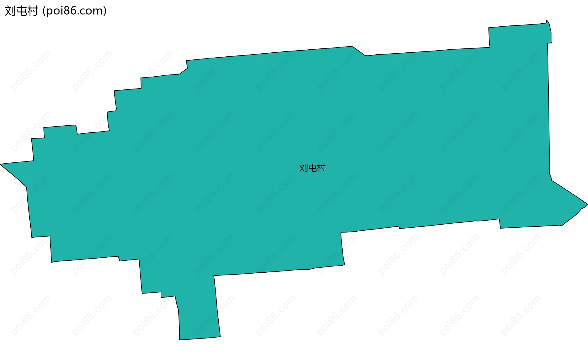 刘屯村边界地图