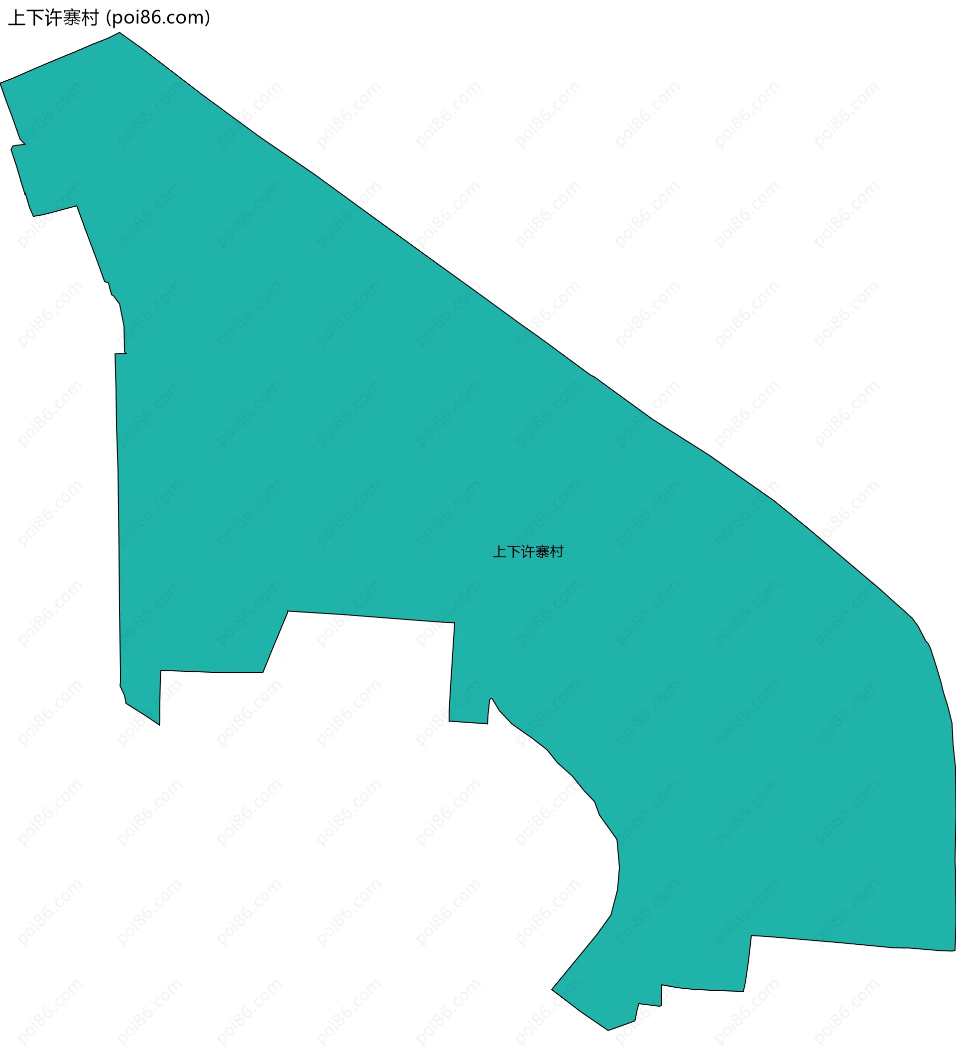 上下许寨村边界地图