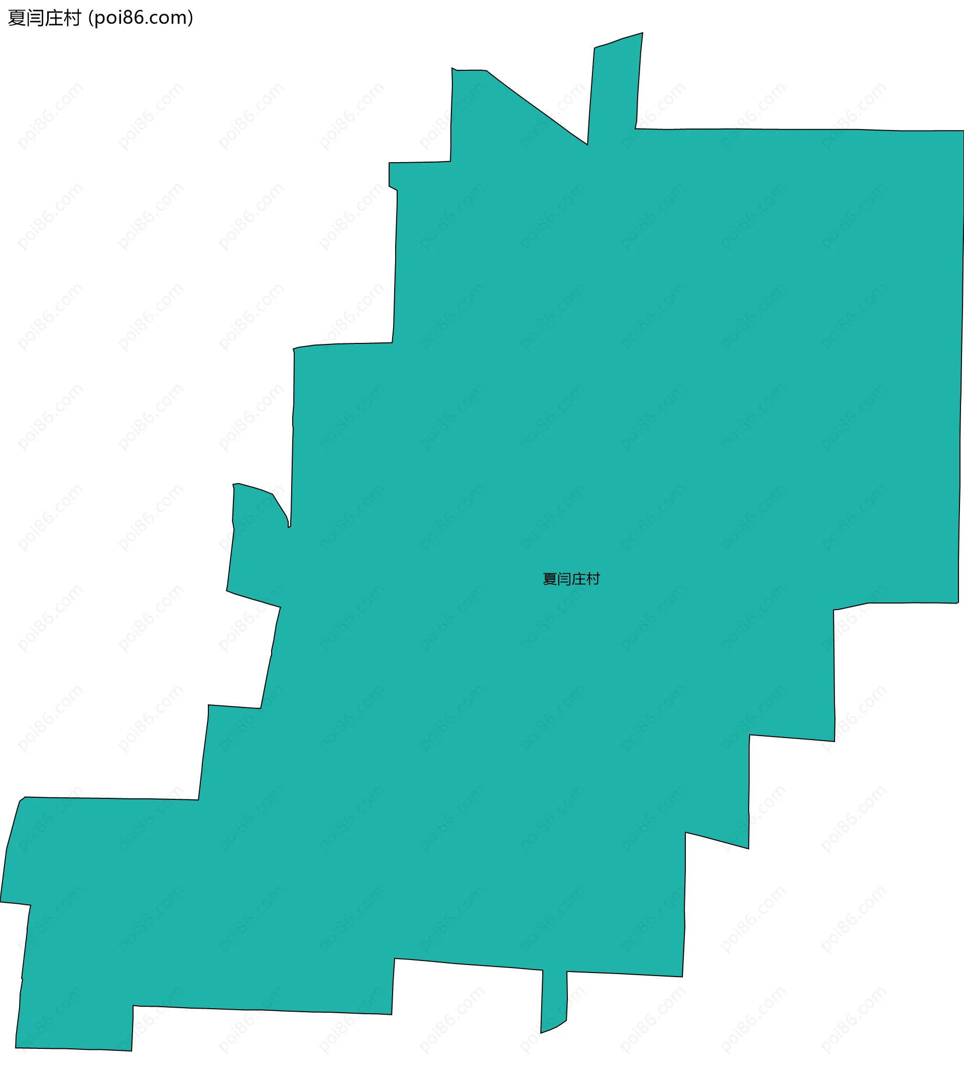 夏闫庄村边界地图