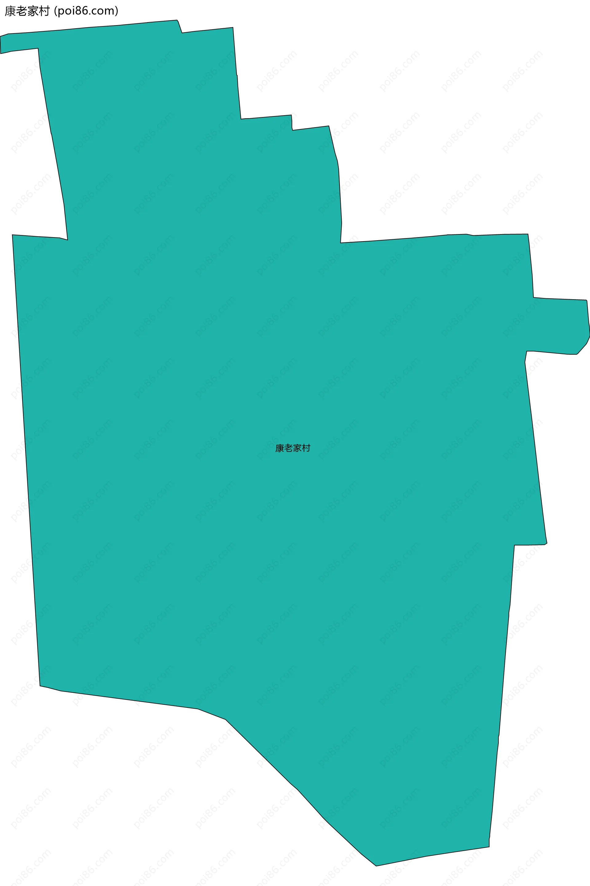 康老家村边界地图