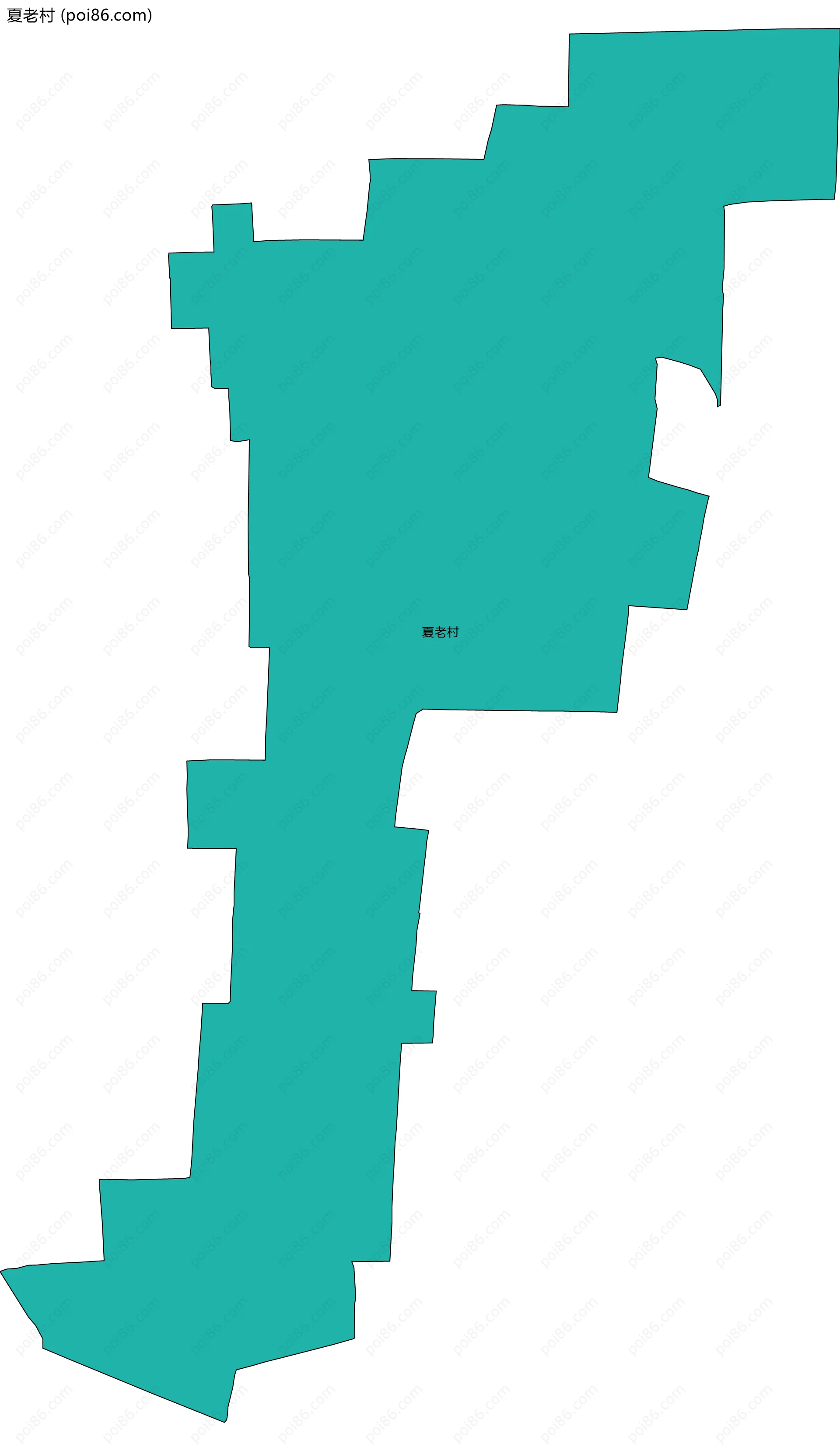 夏老村边界地图