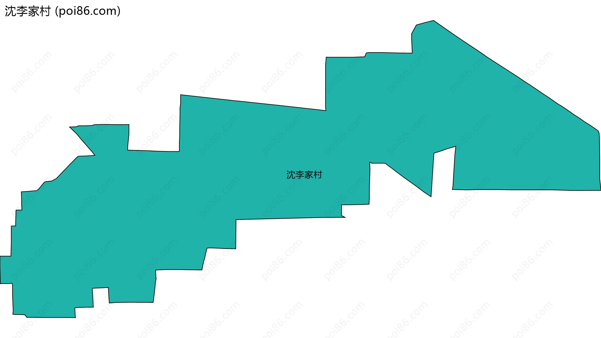 沈李家村边界地图