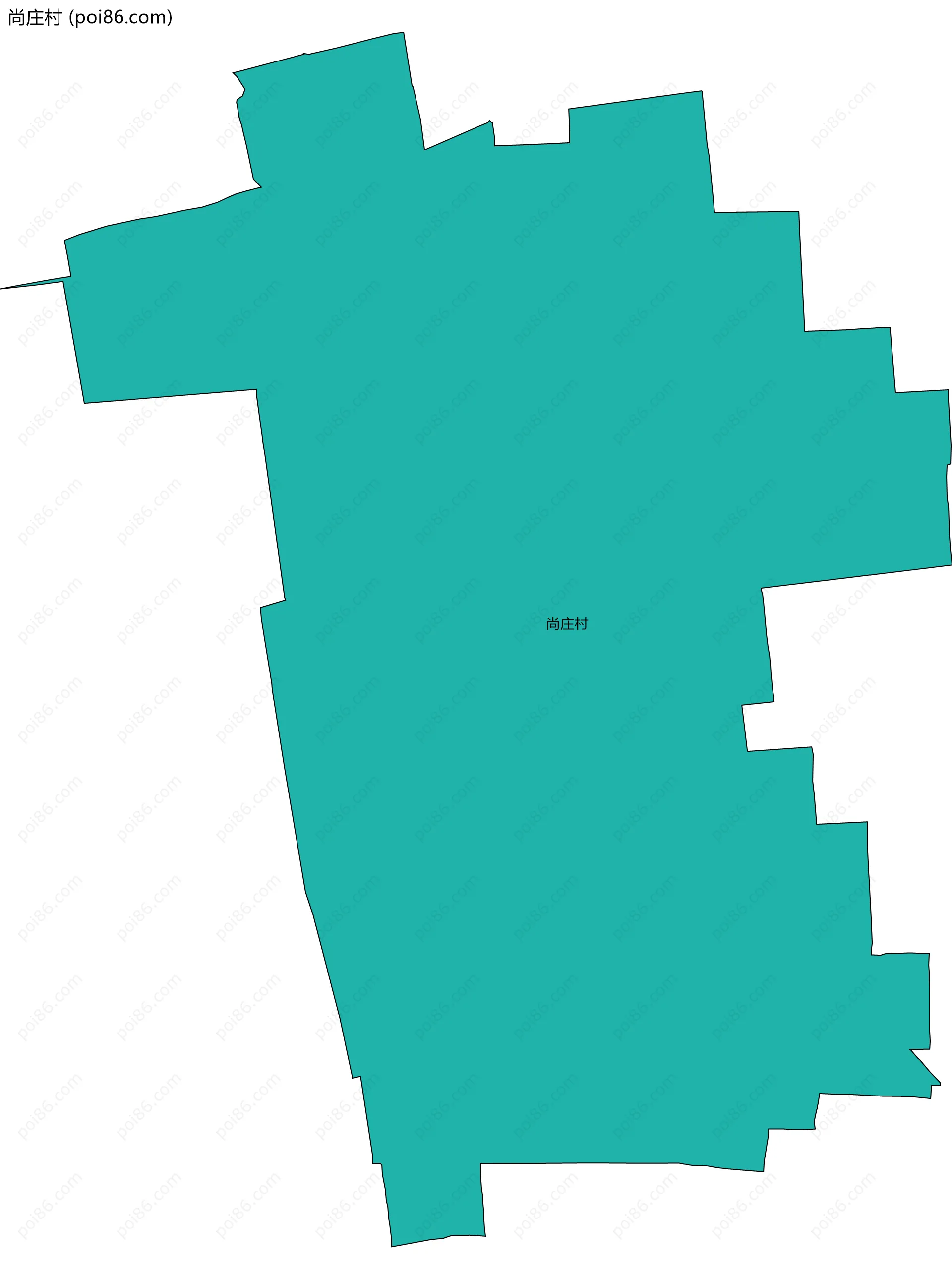 尚庄村边界地图