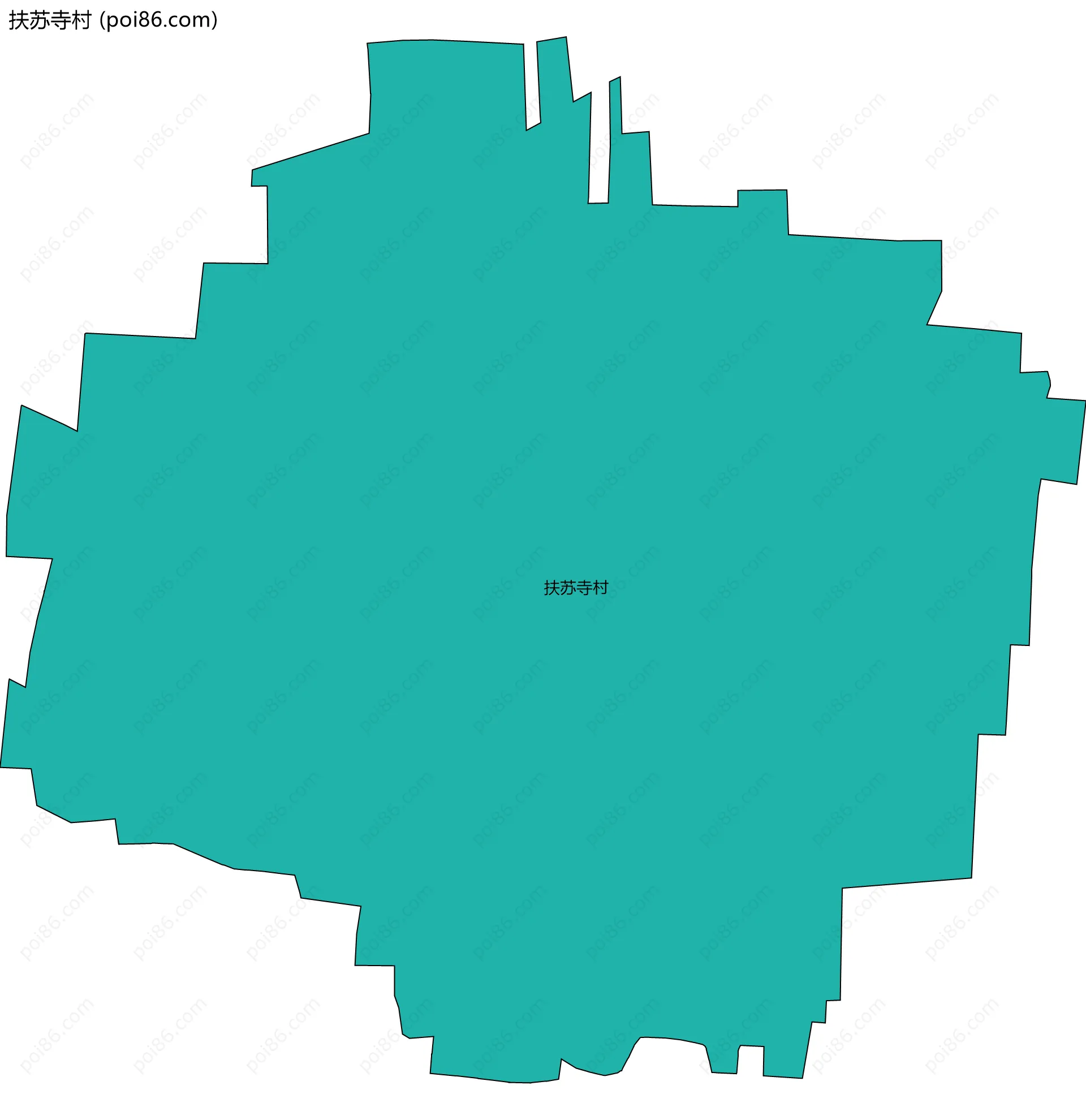 扶苏寺村边界地图