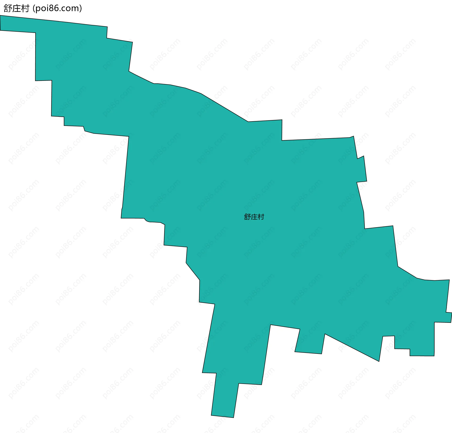 舒庄村边界地图