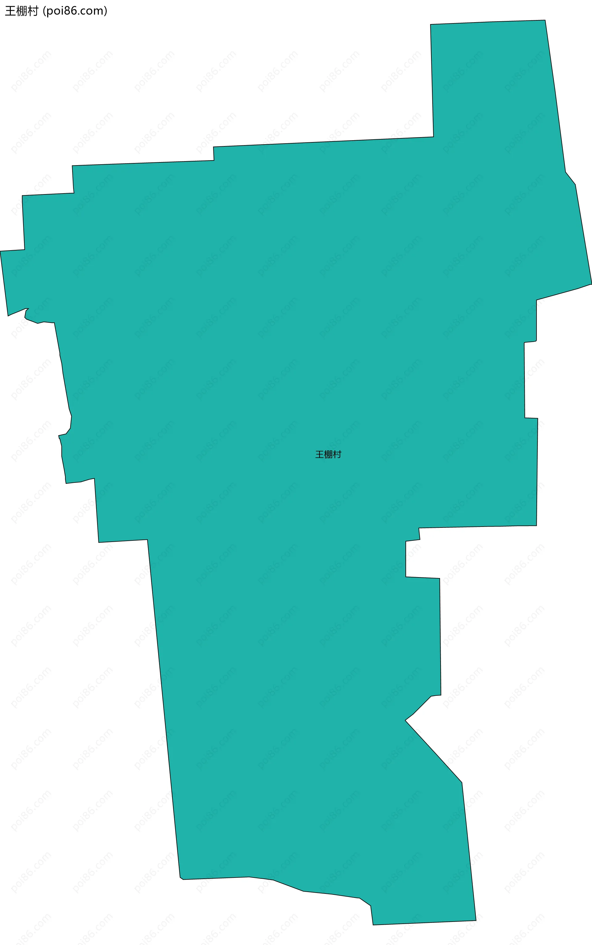 王棚村边界地图