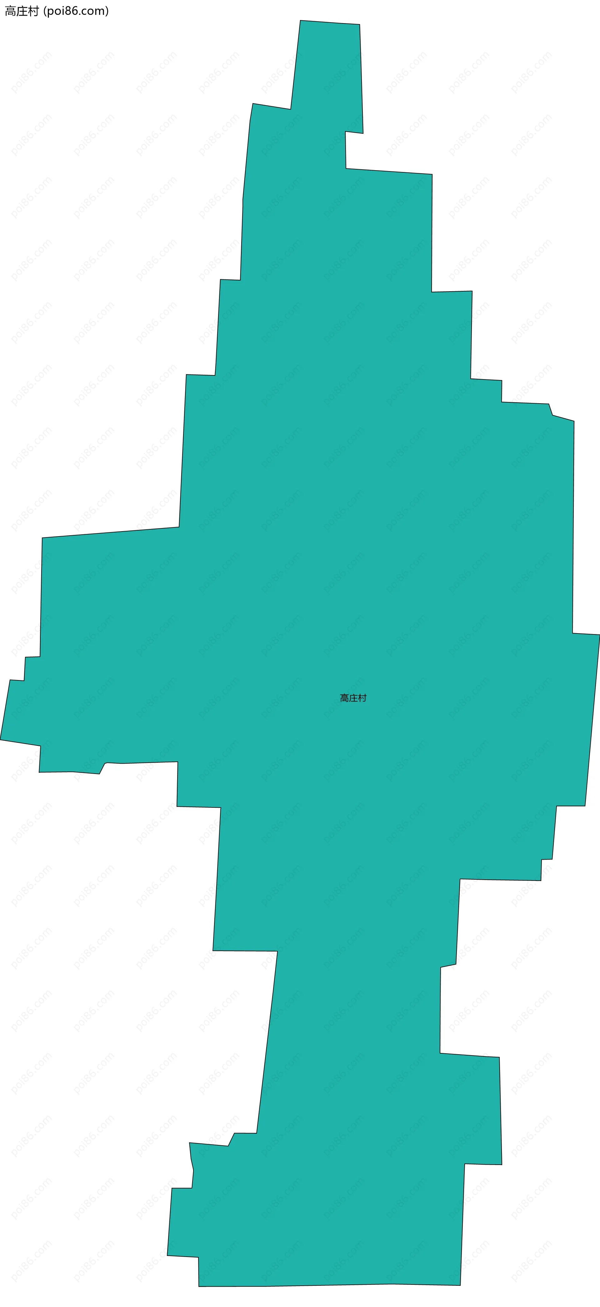 高庄村边界地图