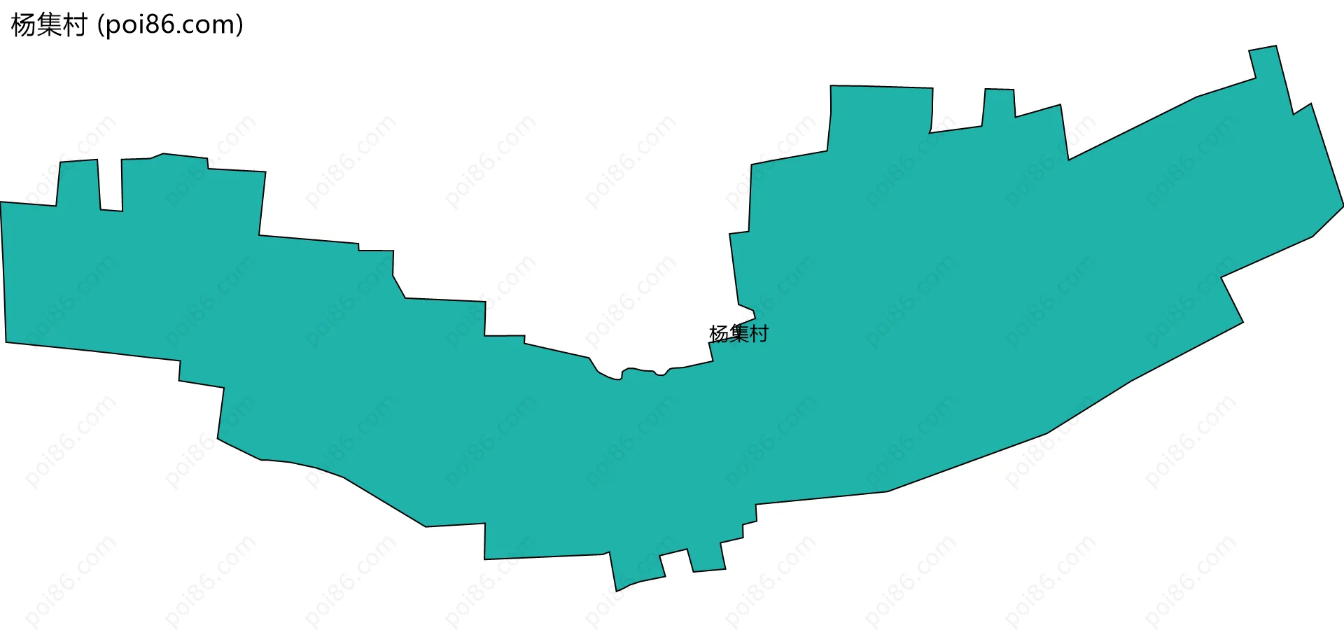 杨集村边界地图