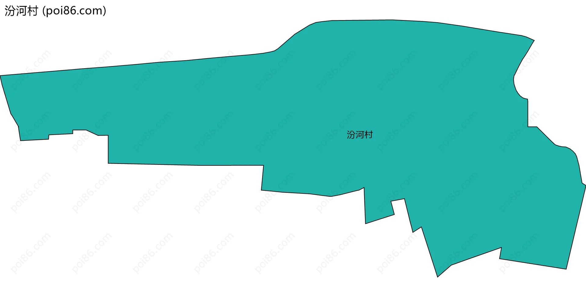汾河村边界地图