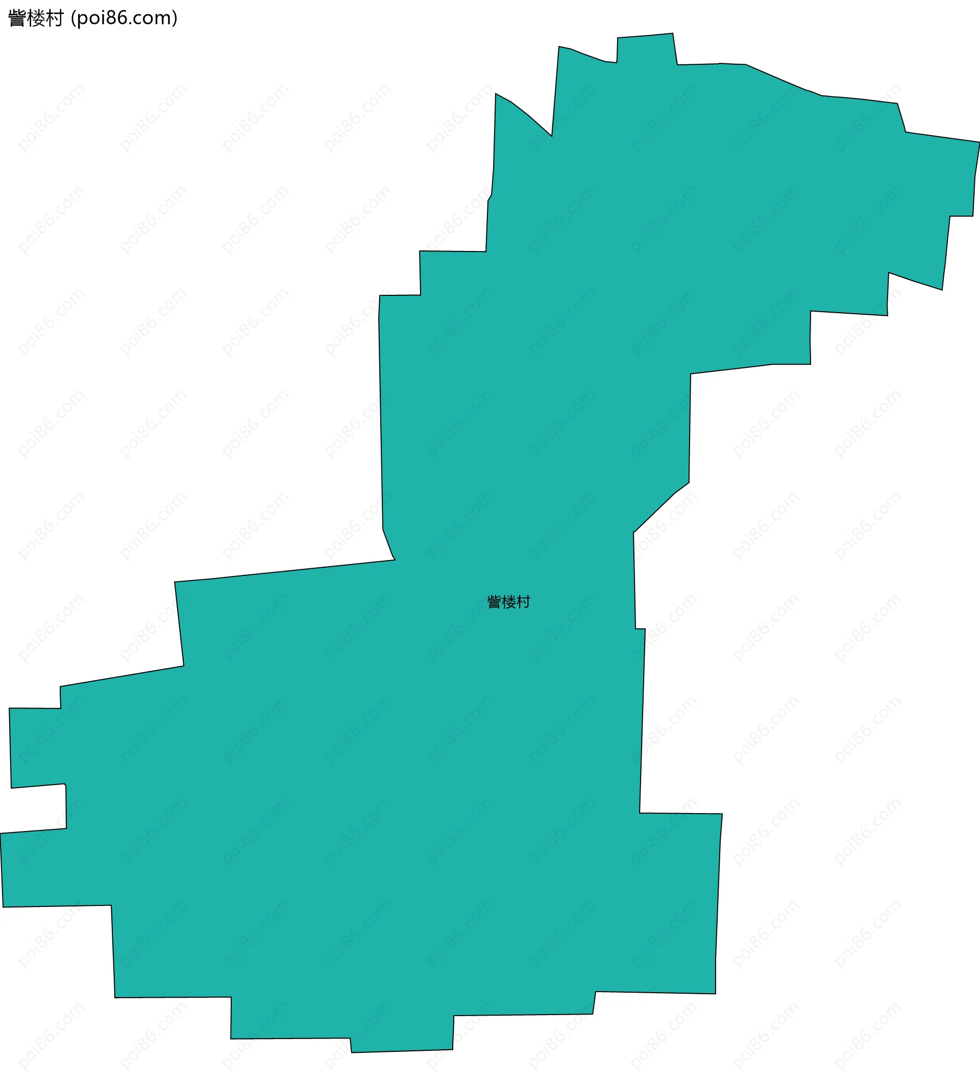 訾楼村边界地图