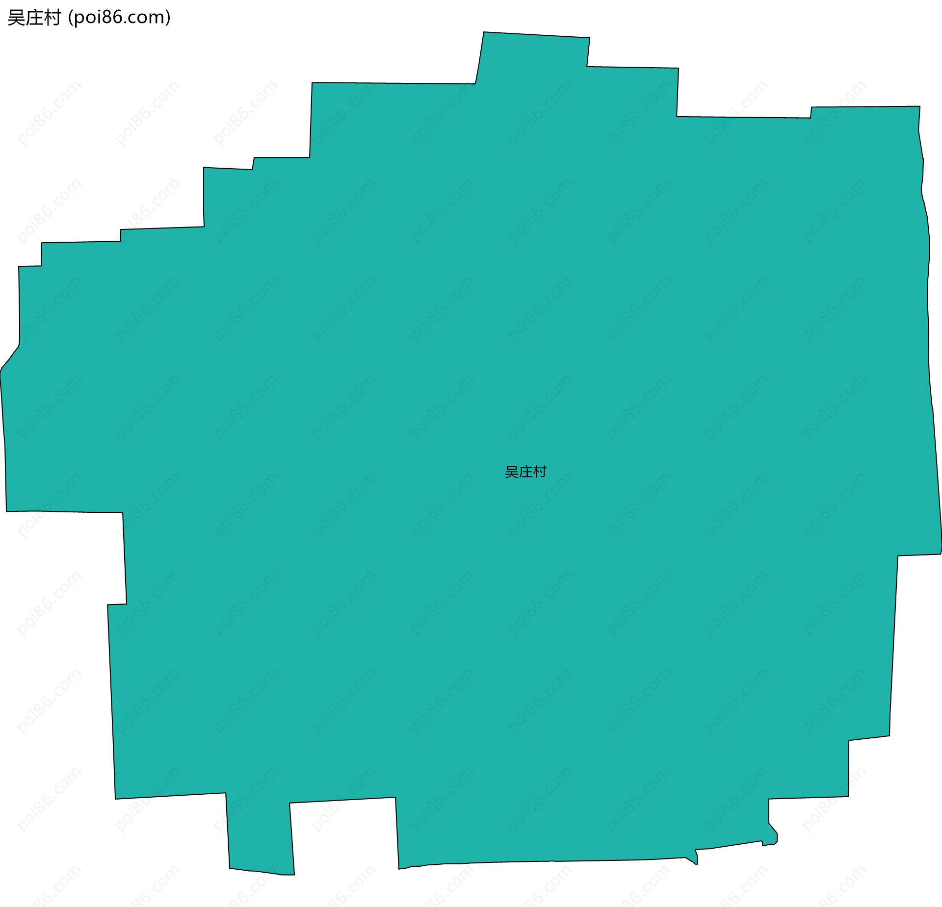 吴庄村边界地图