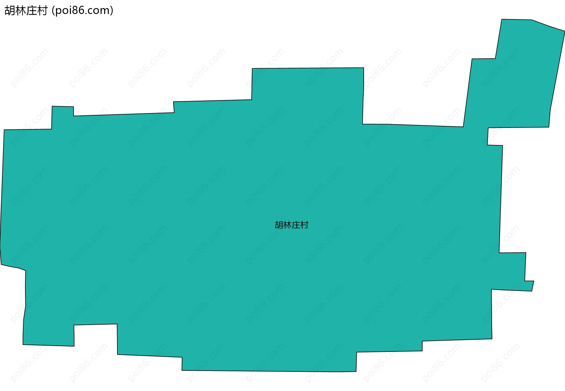 胡林庄村边界地图