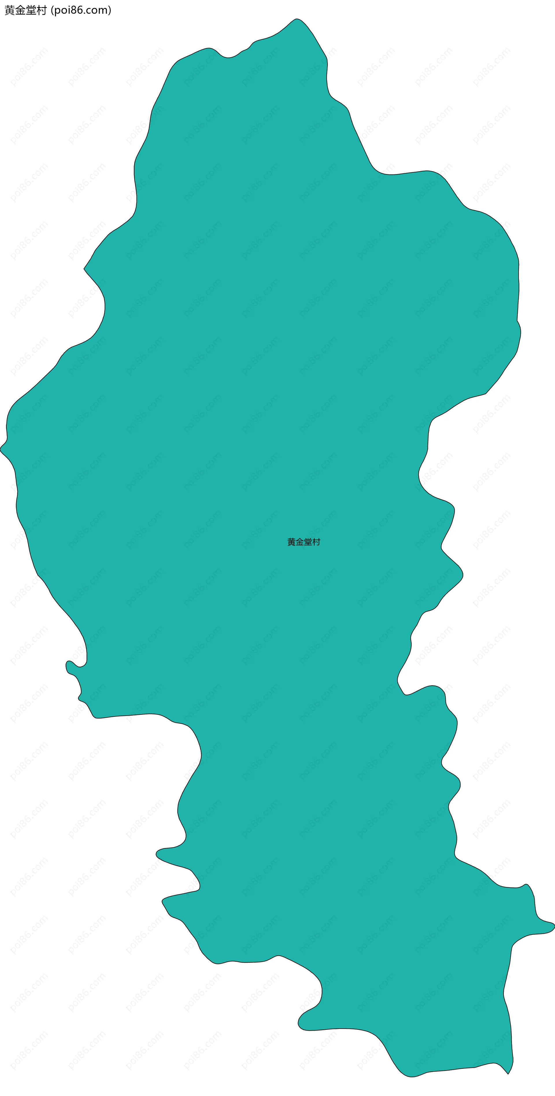 黄金堂村边界地图