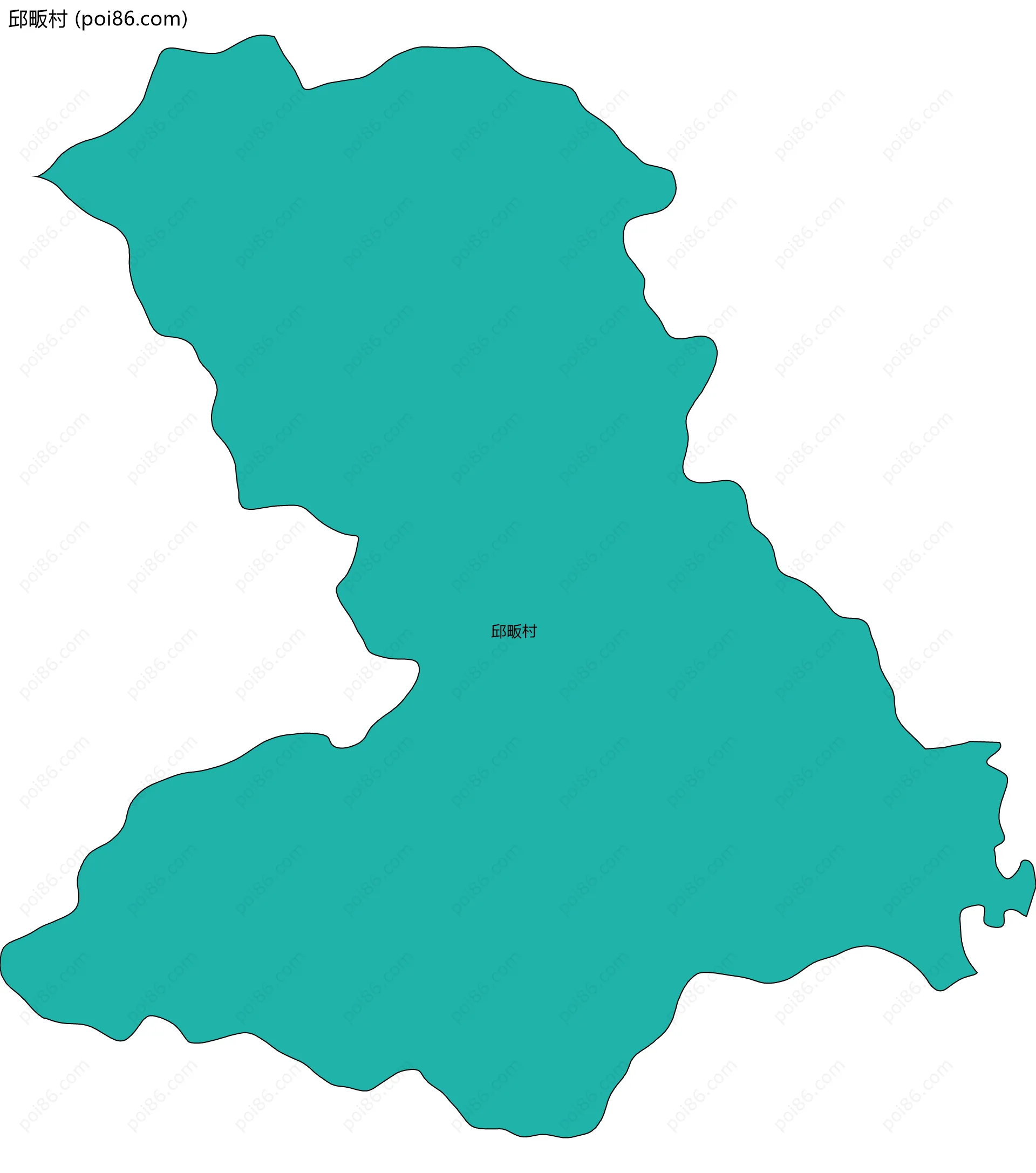 邱畈村边界地图