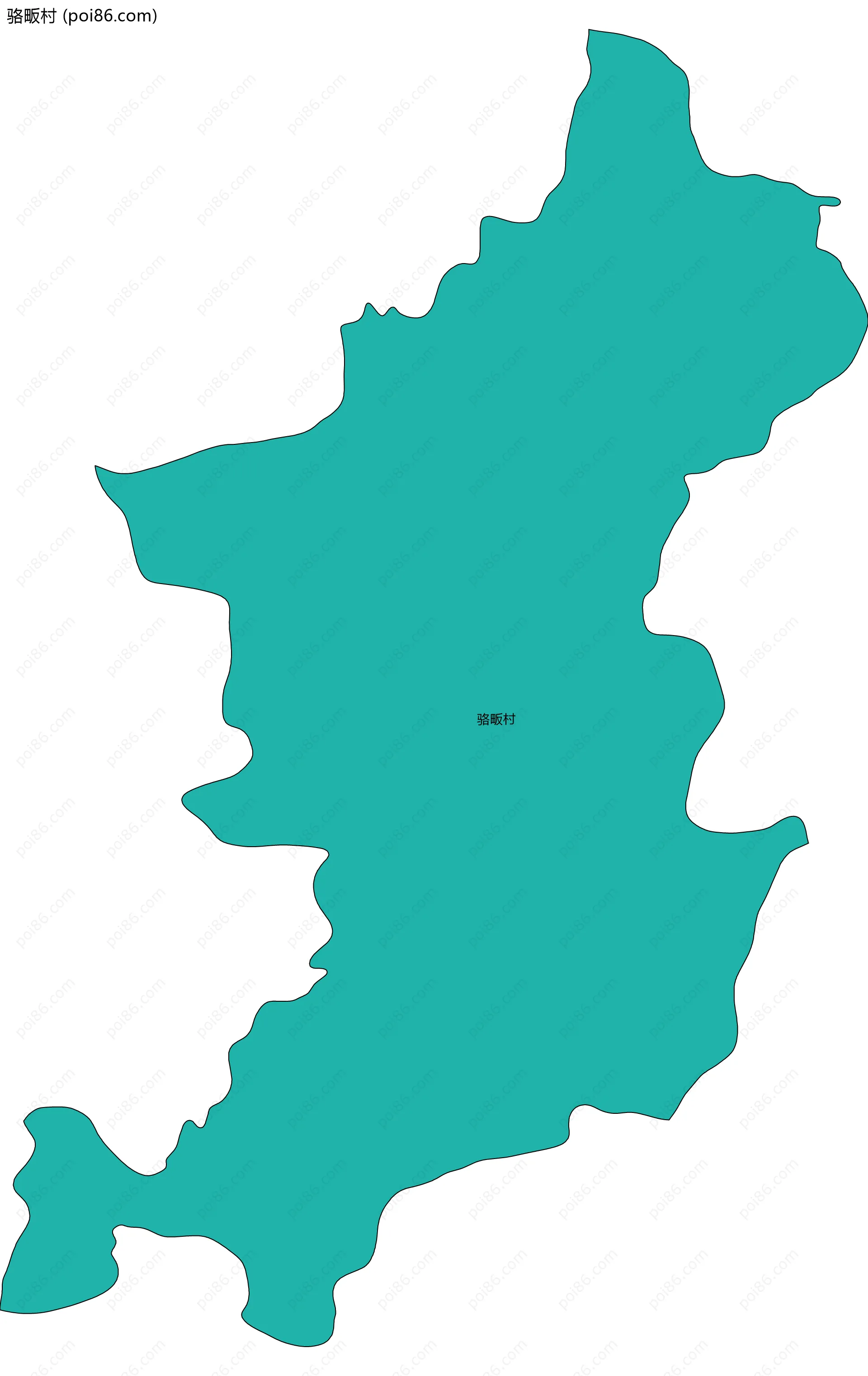 骆畈村边界地图