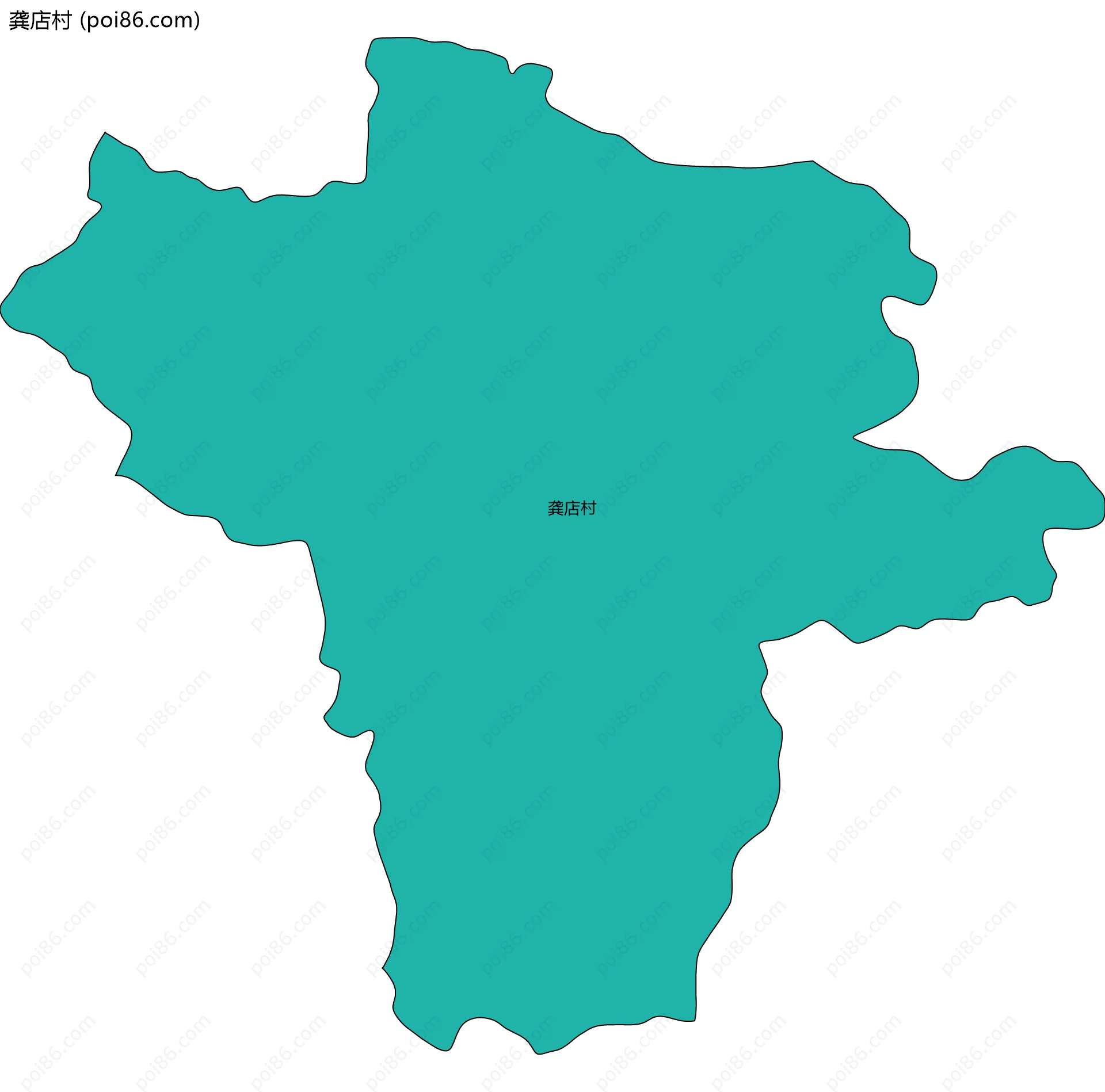 龚店村边界地图