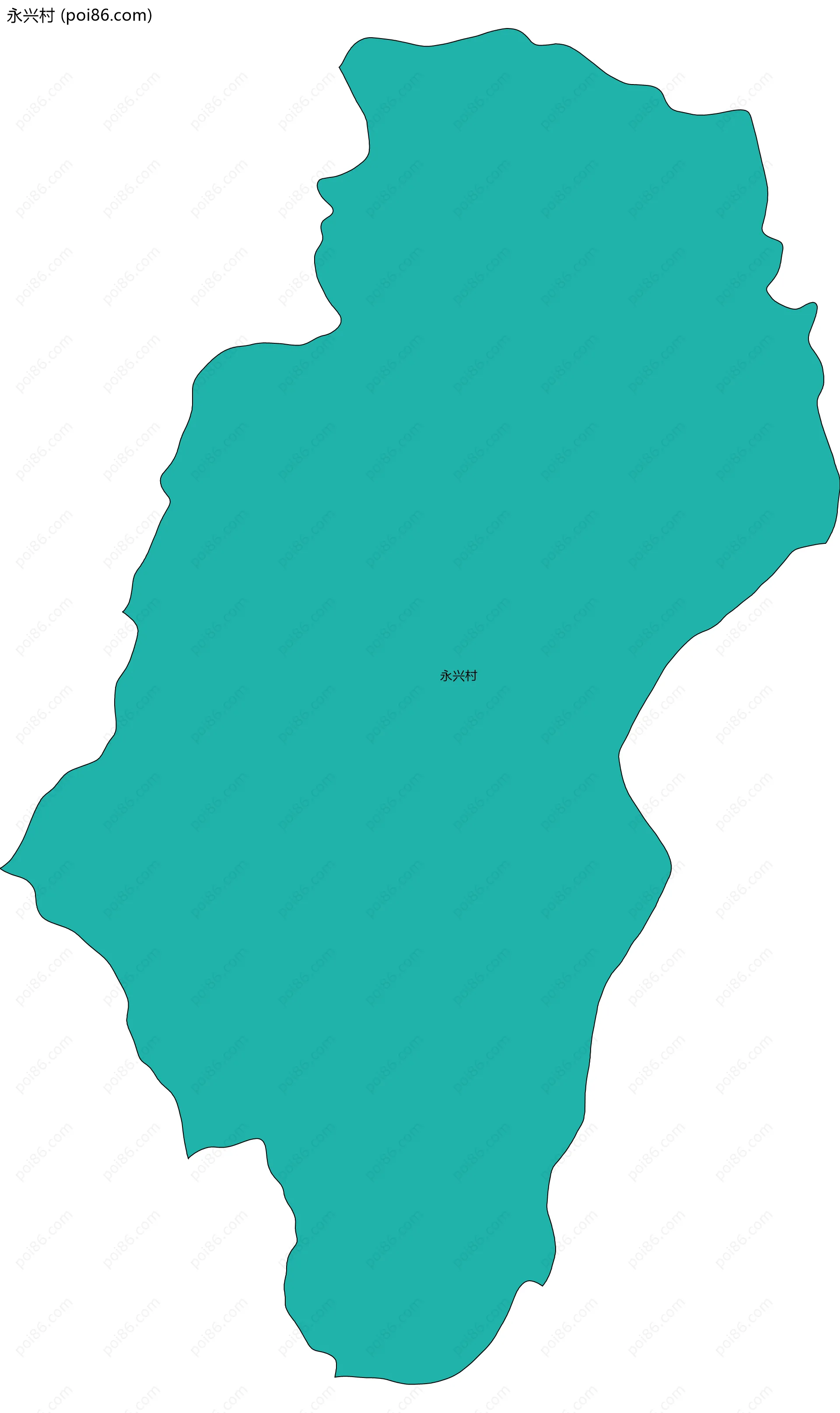 永兴村边界地图