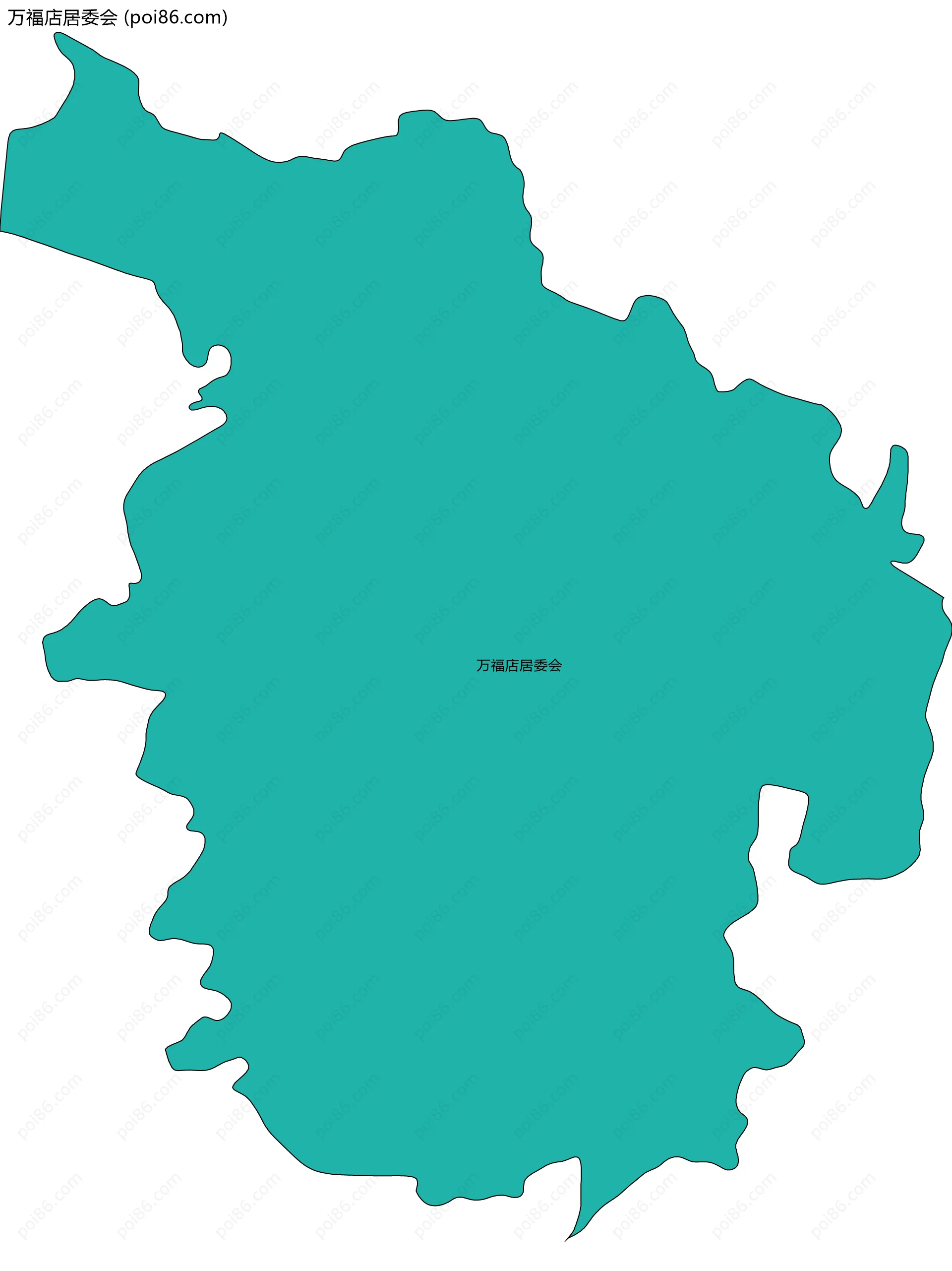 万福店居委会边界地图