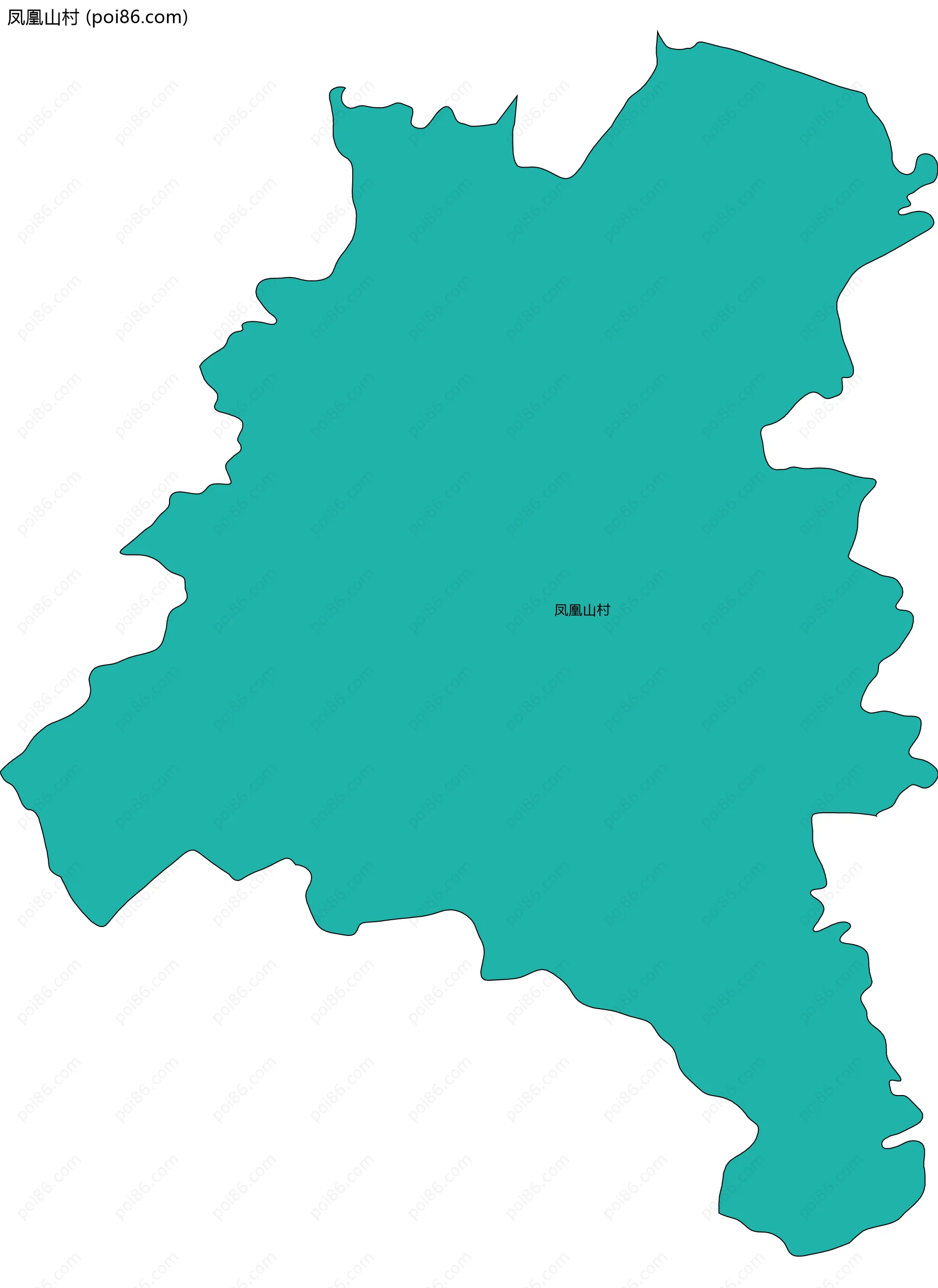 凤凰山村边界地图