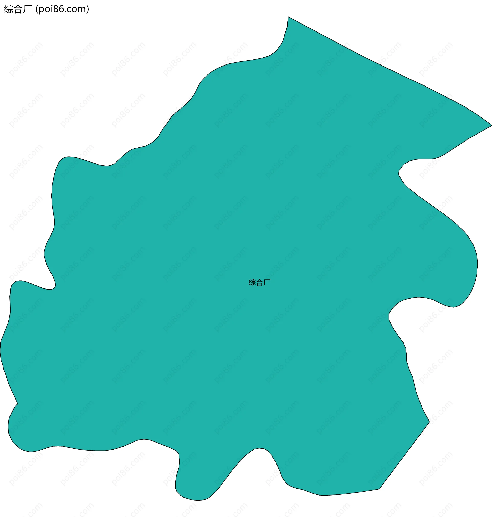 综合厂边界地图