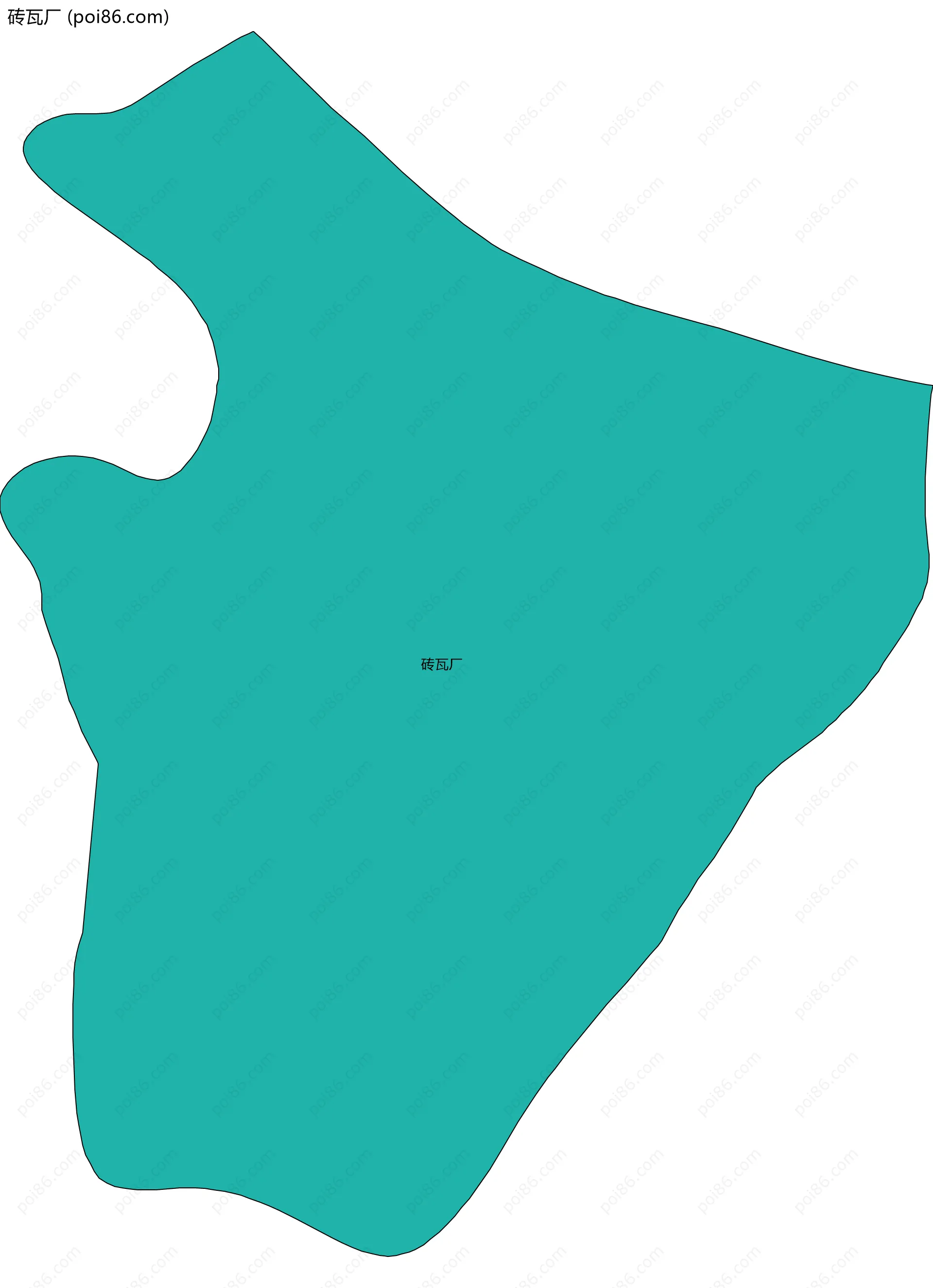 砖瓦厂边界地图