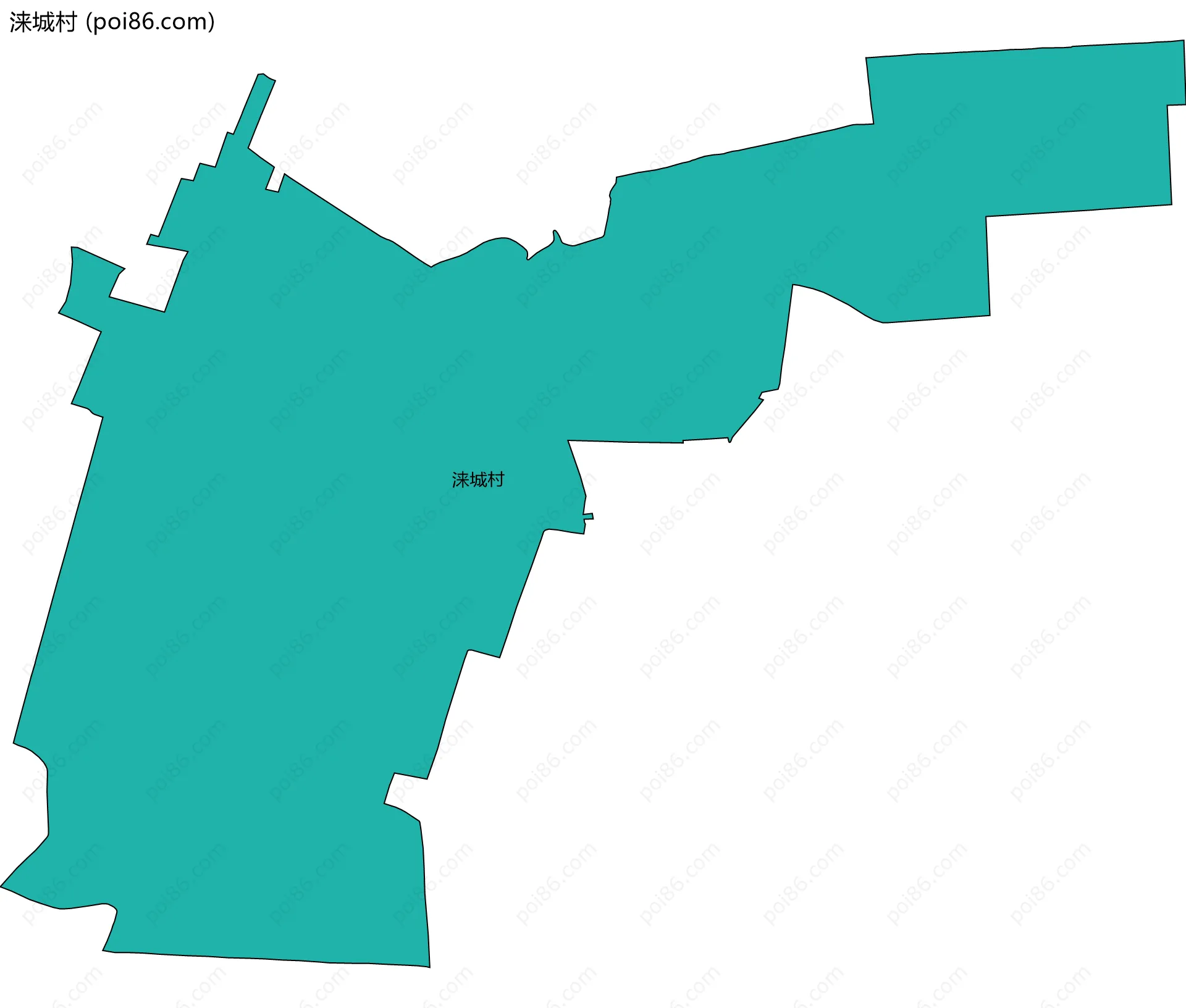 涞城村边界地图