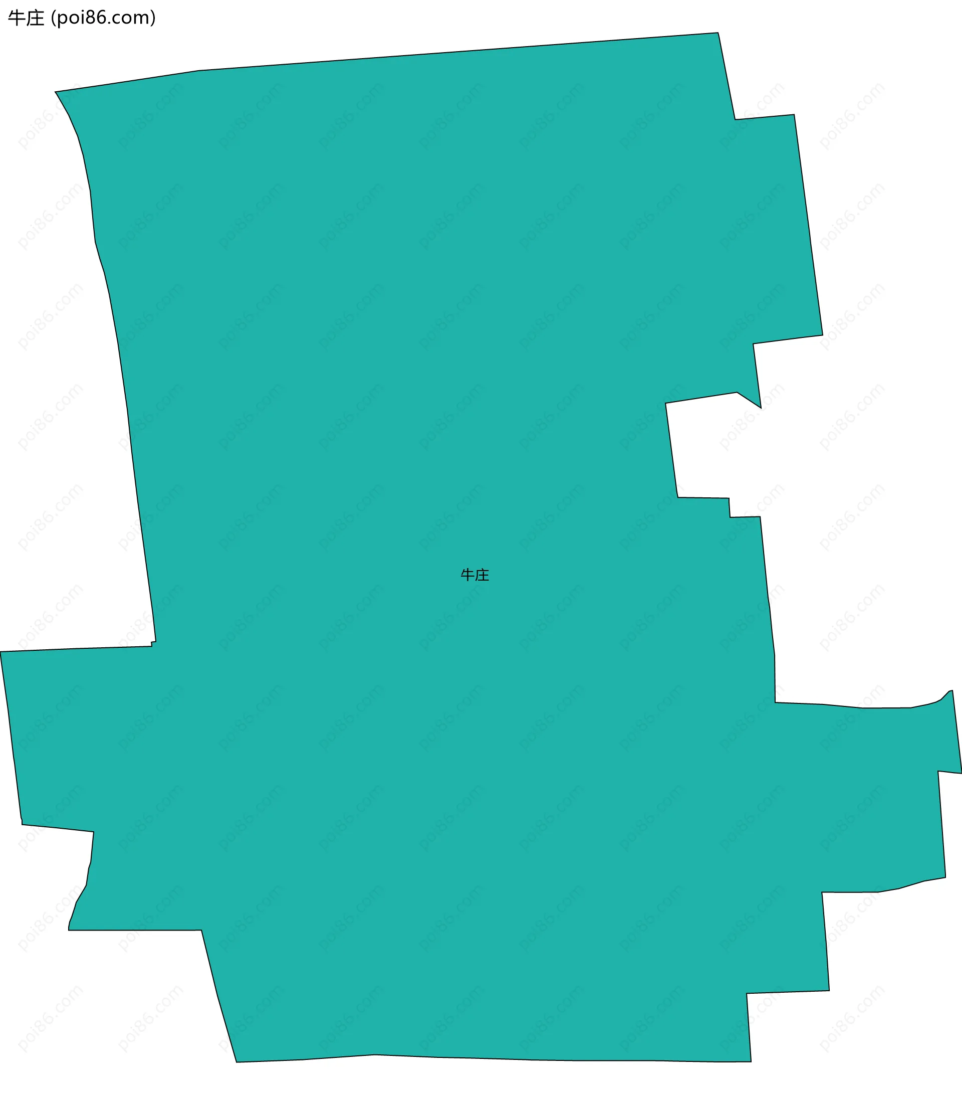 牛庄边界地图