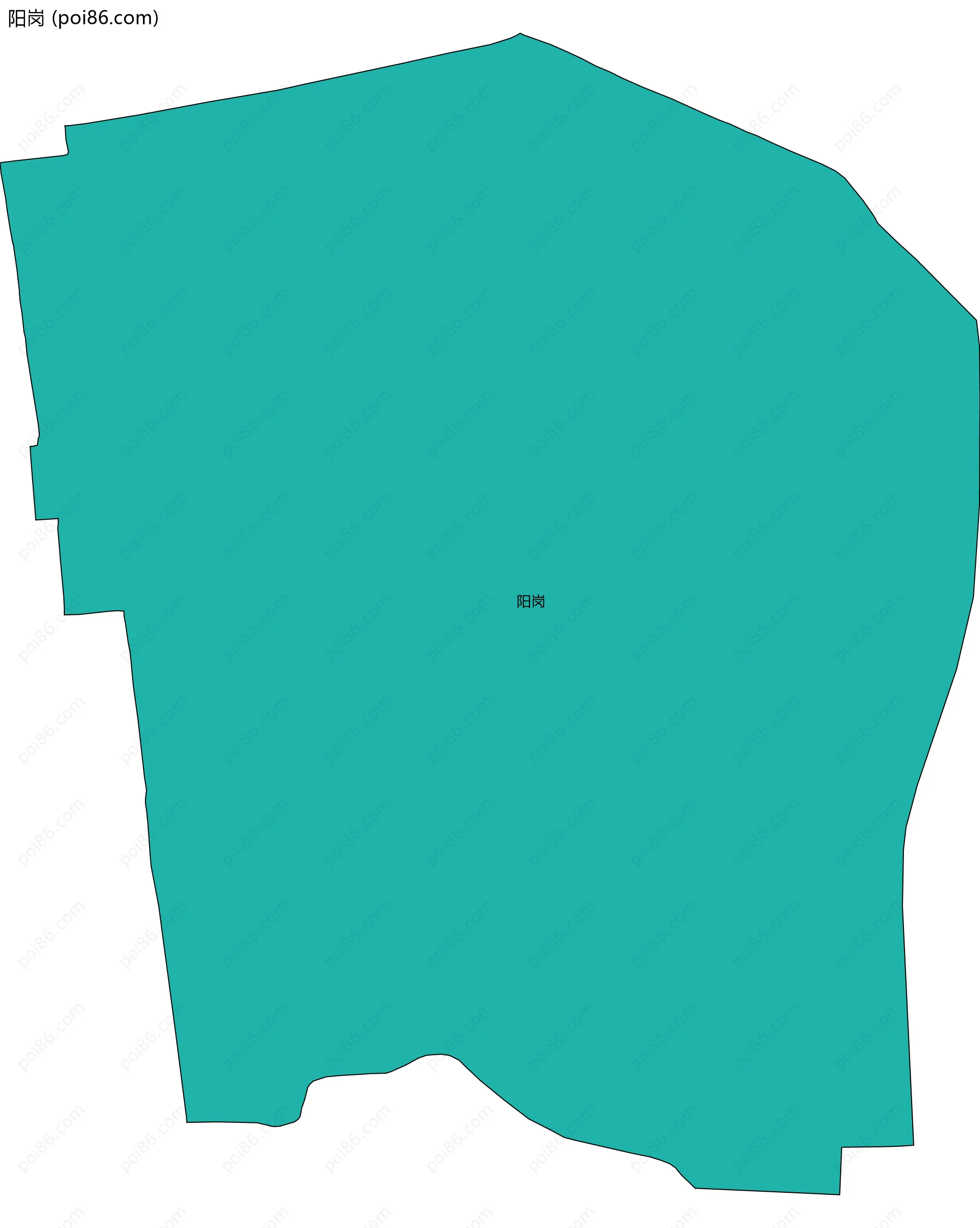 阳岗边界地图