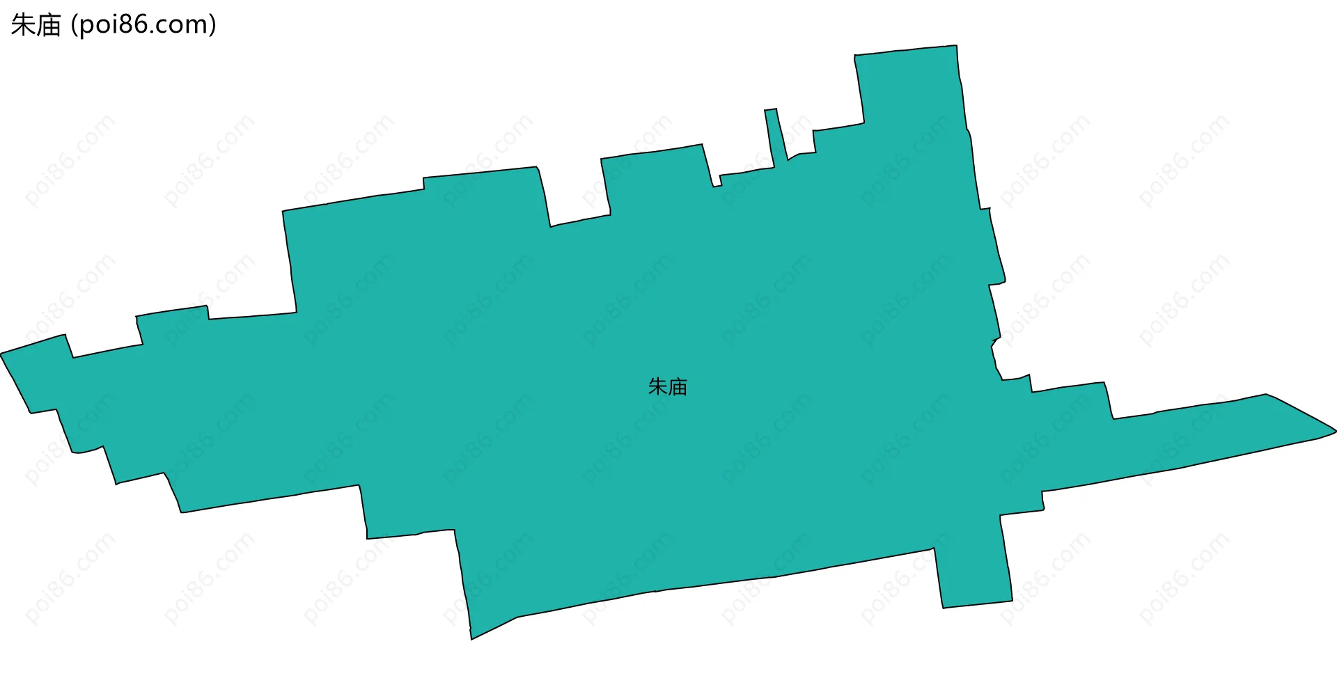 朱庙边界地图