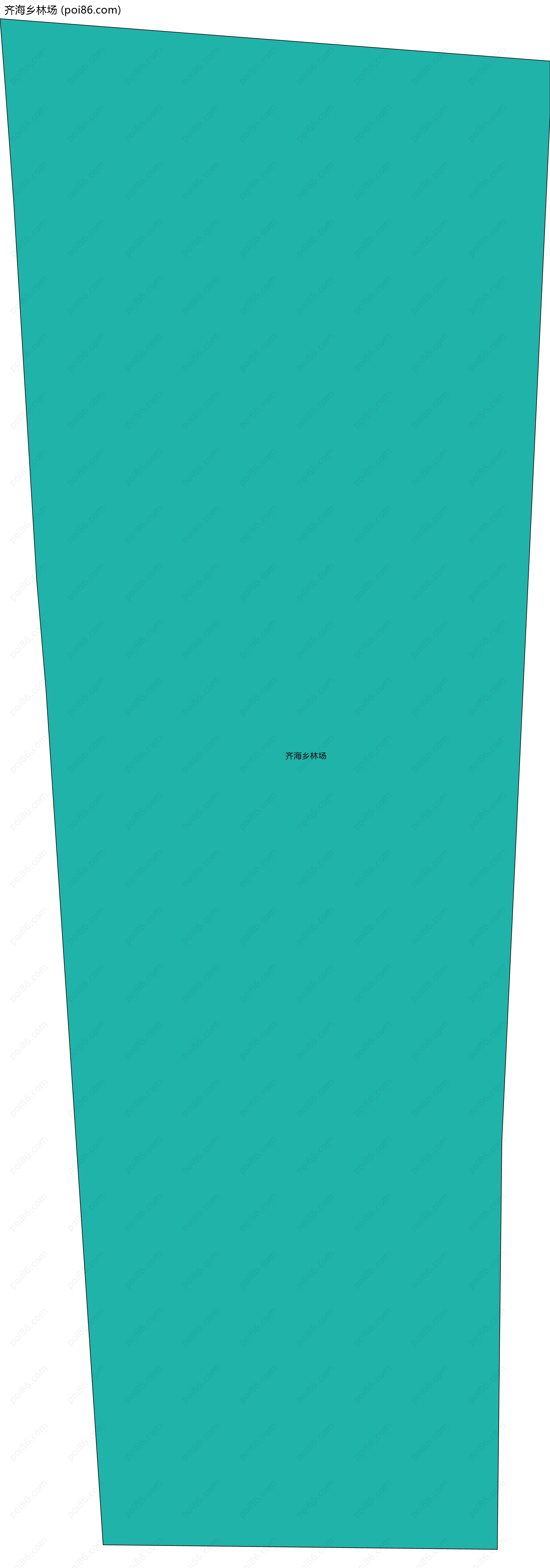 齐海乡林场边界地图