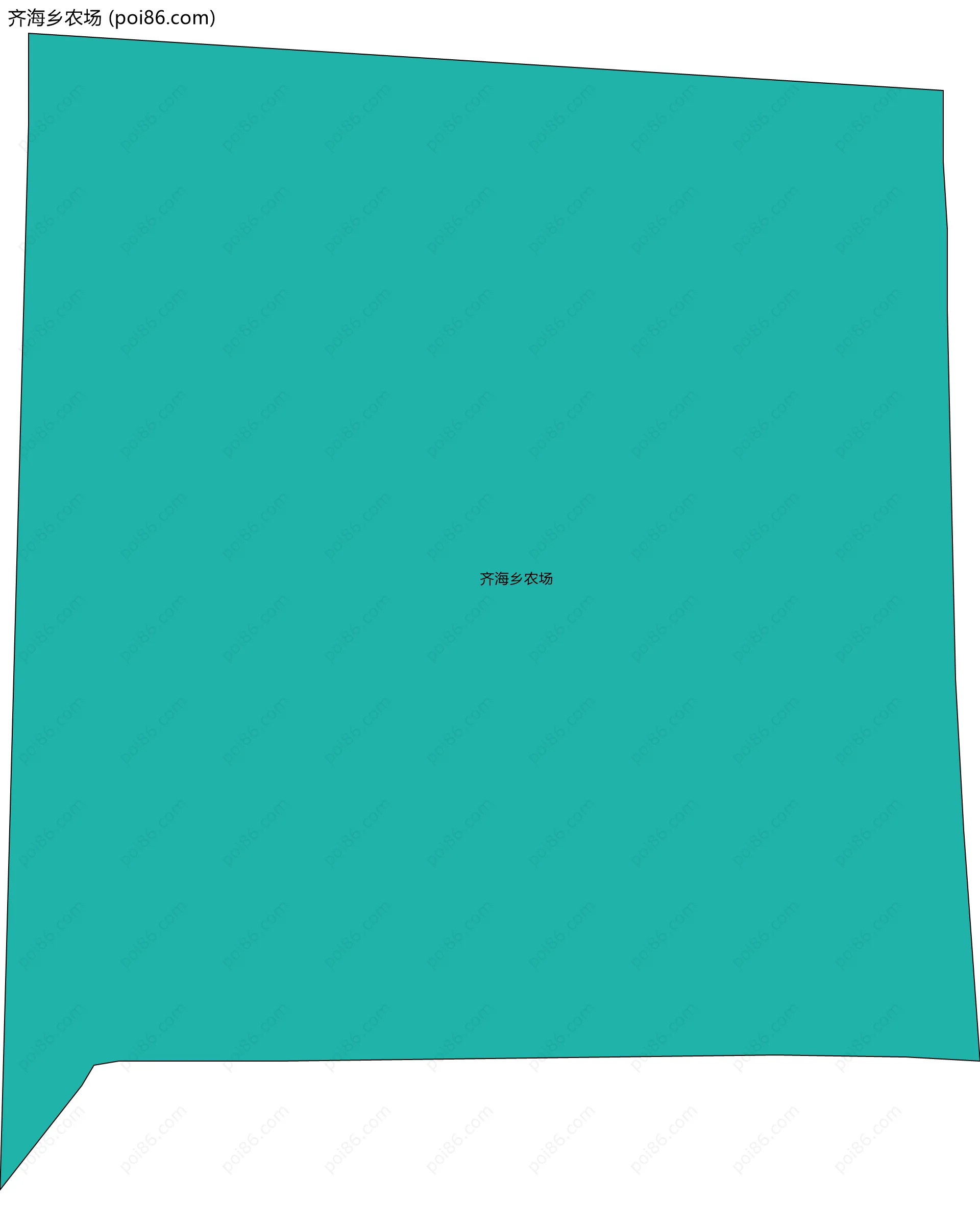 齐海乡农场边界地图