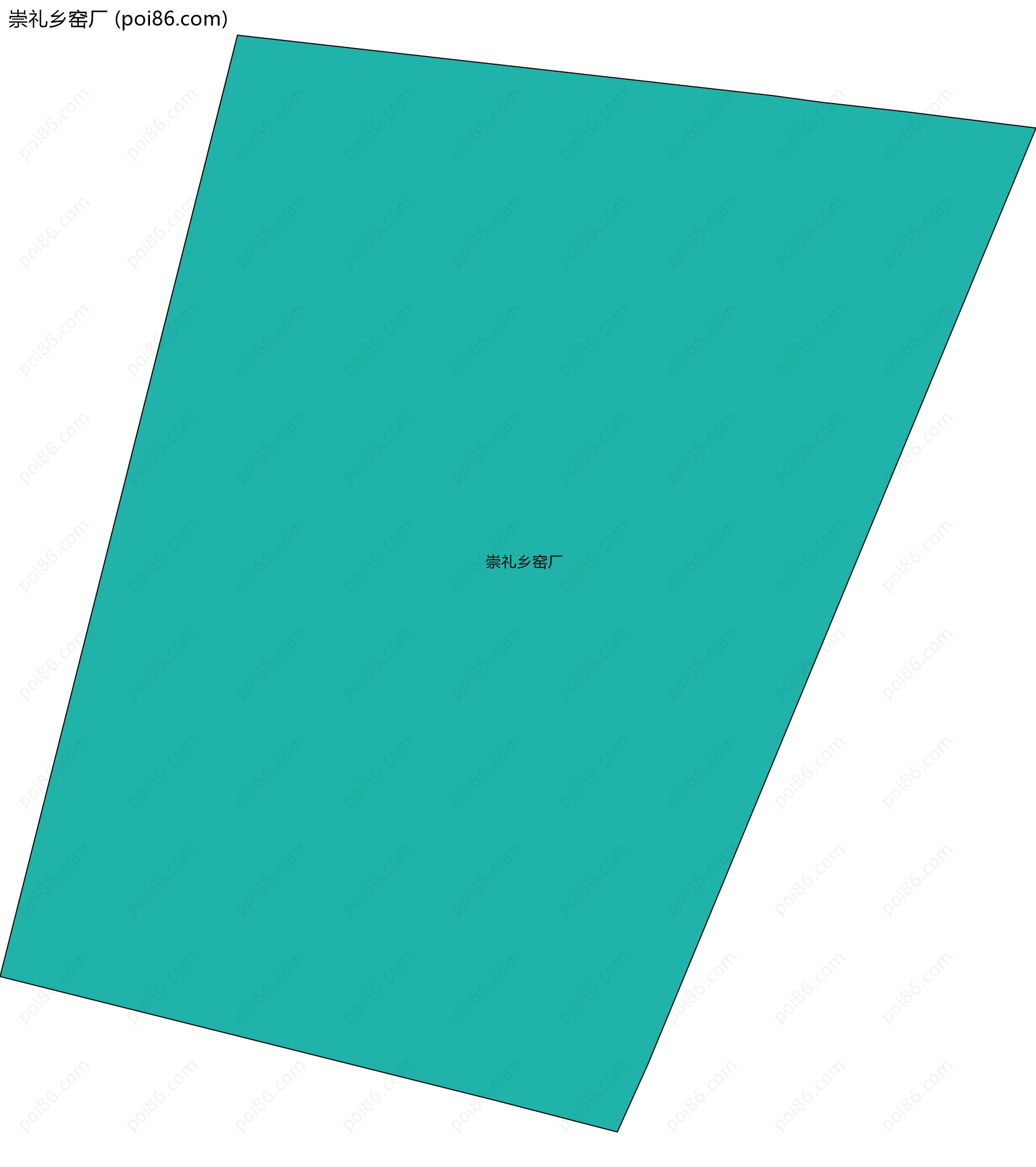 崇礼乡窑厂边界地图