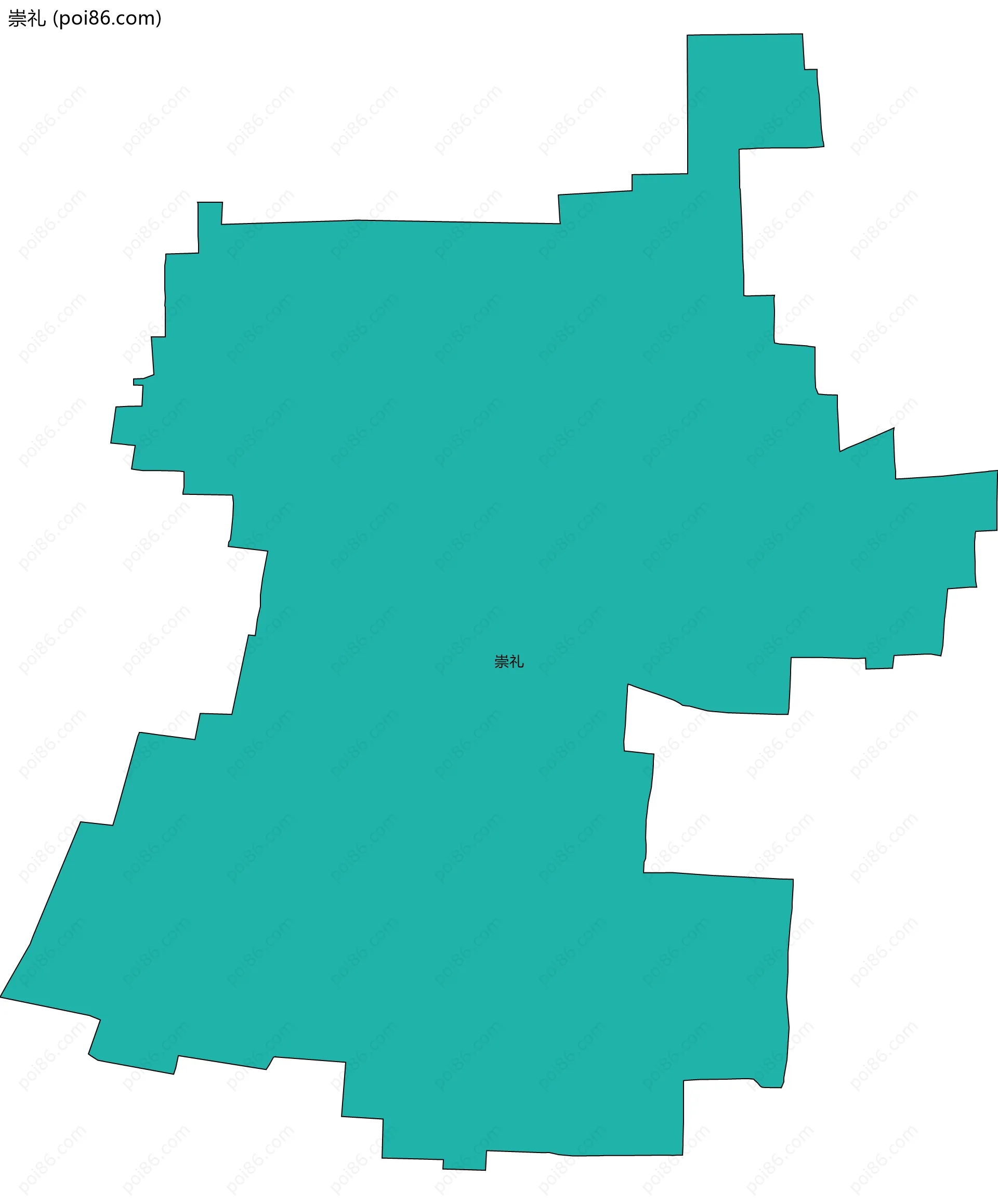 崇礼边界地图