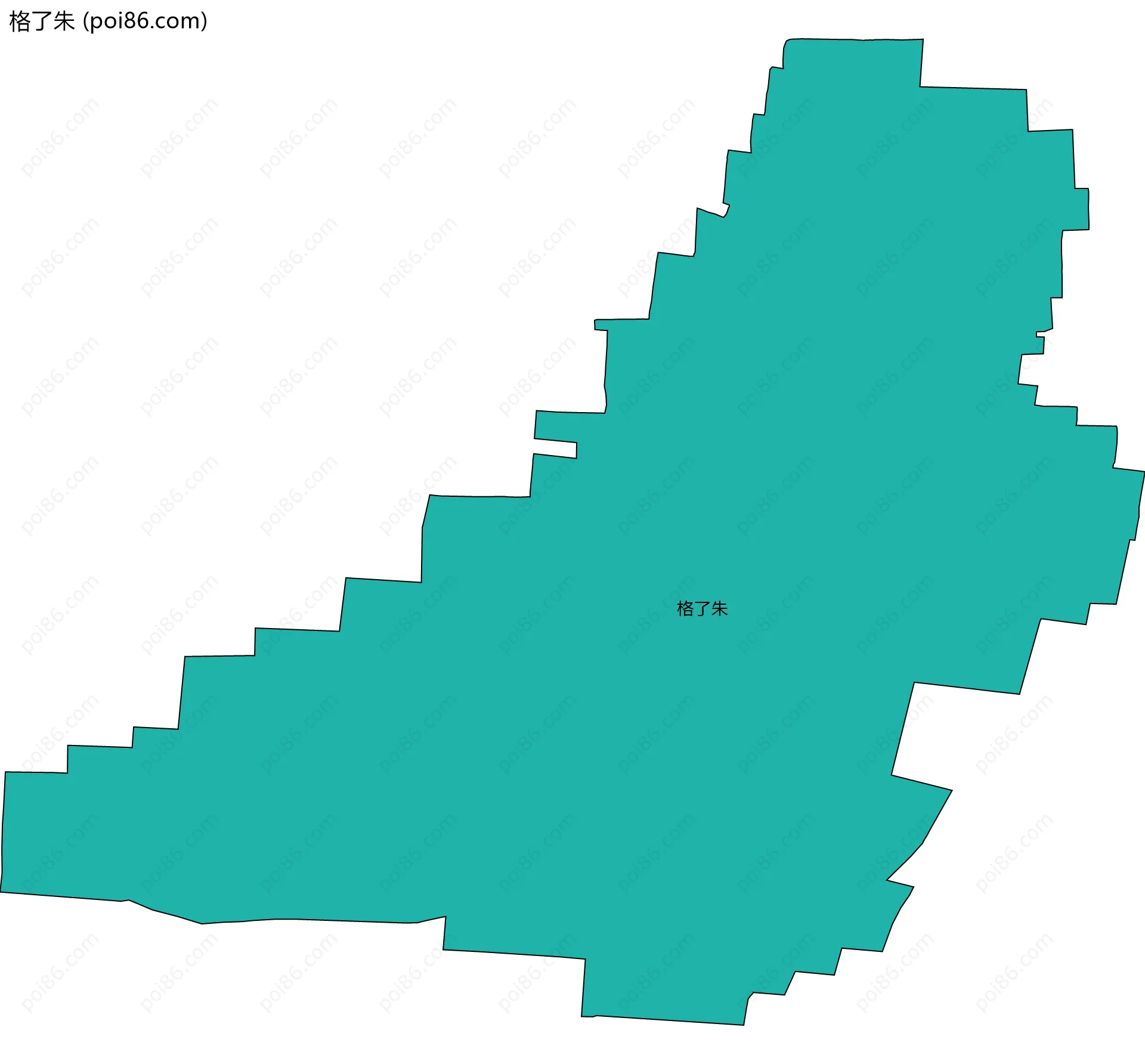 格了朱边界地图