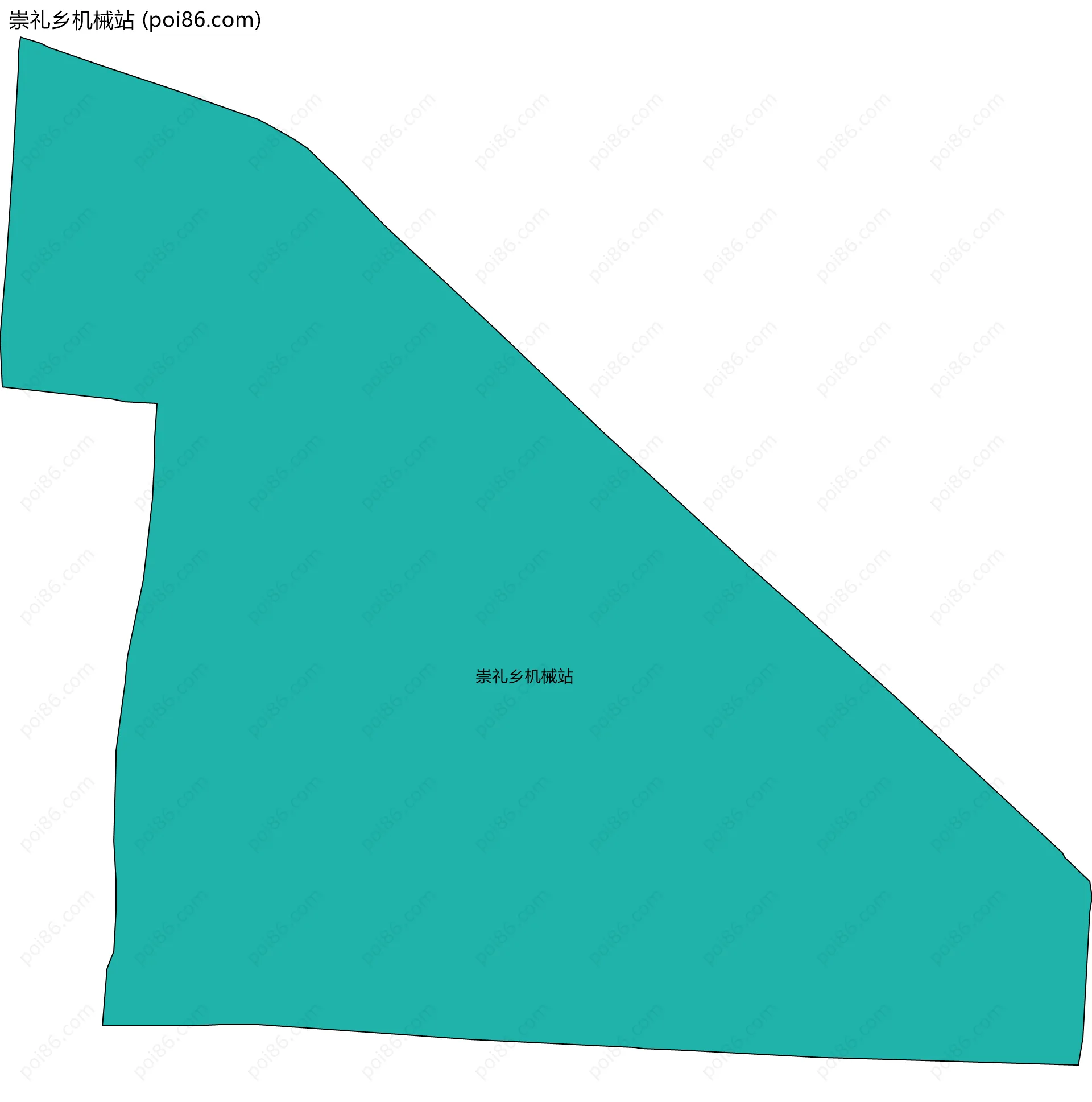 崇礼乡机械站边界地图