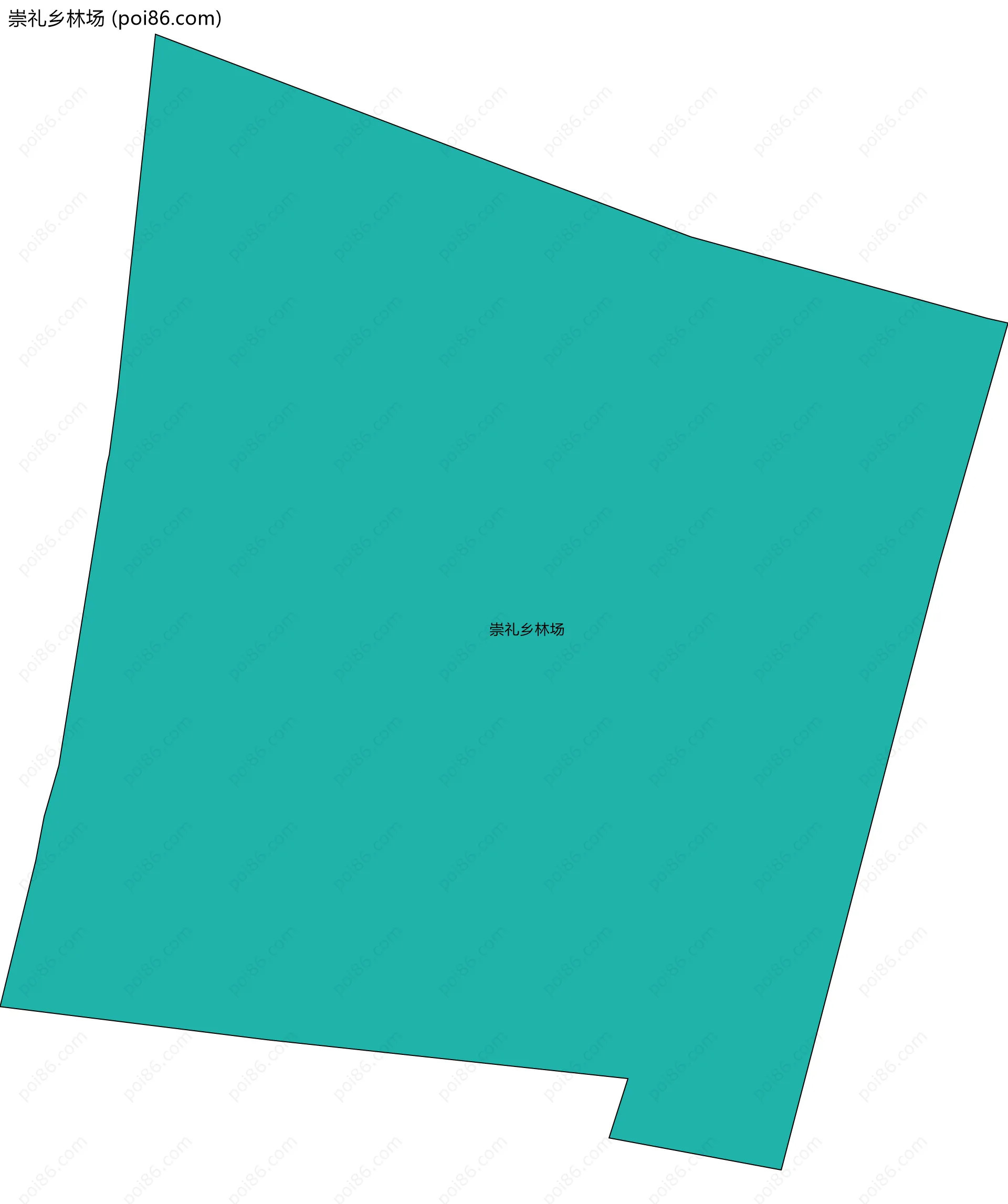 崇礼乡林场边界地图