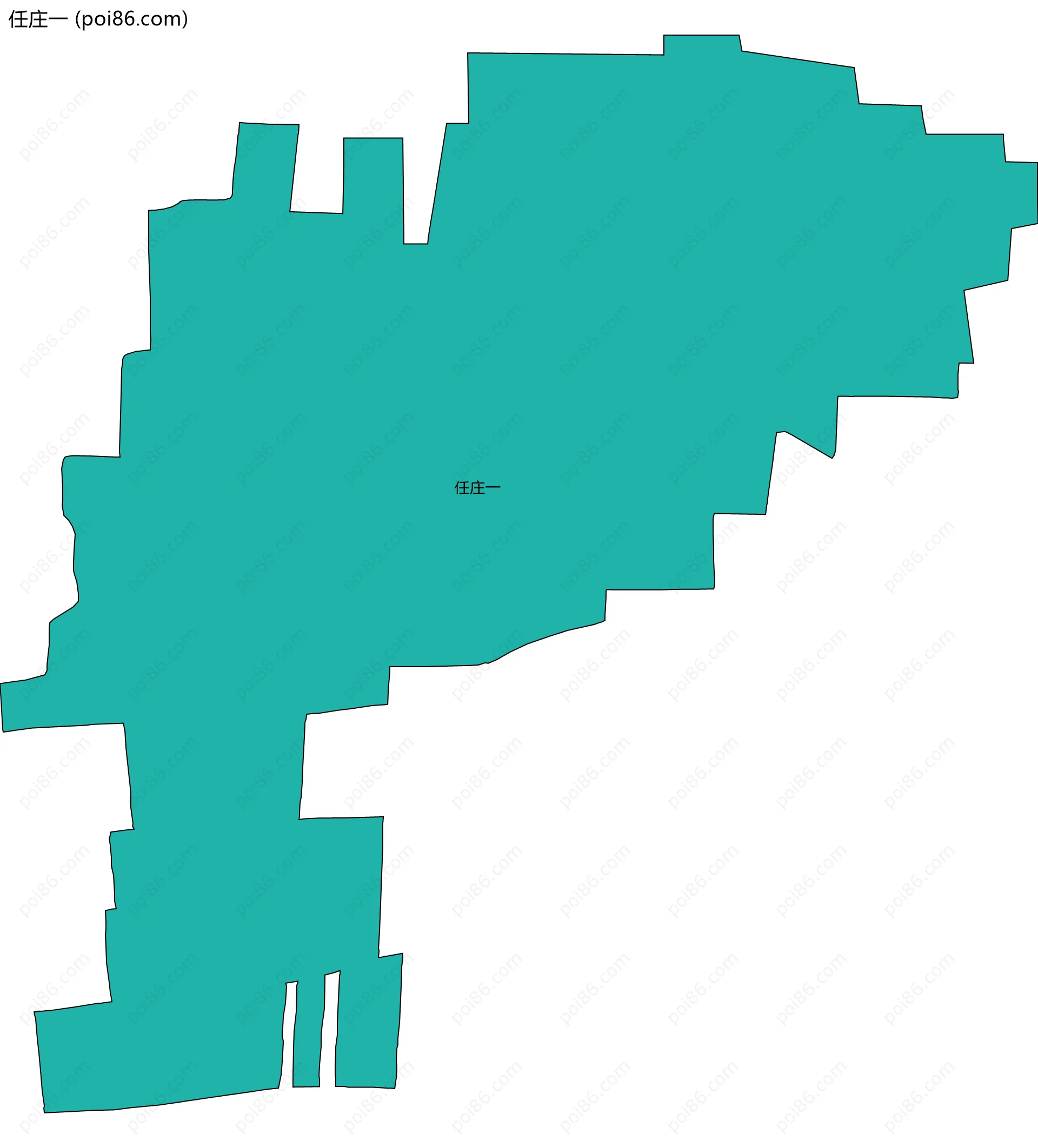 任庄一边界地图