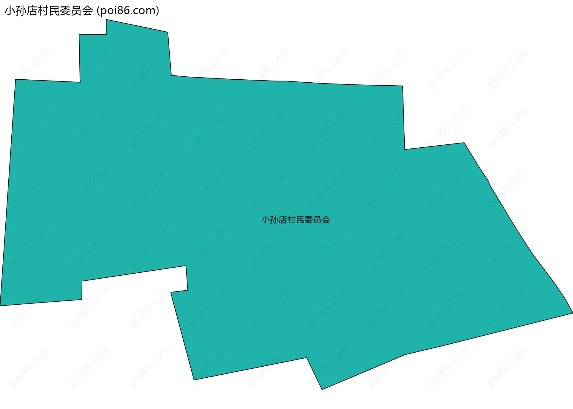 小孙店村民委员会边界地图