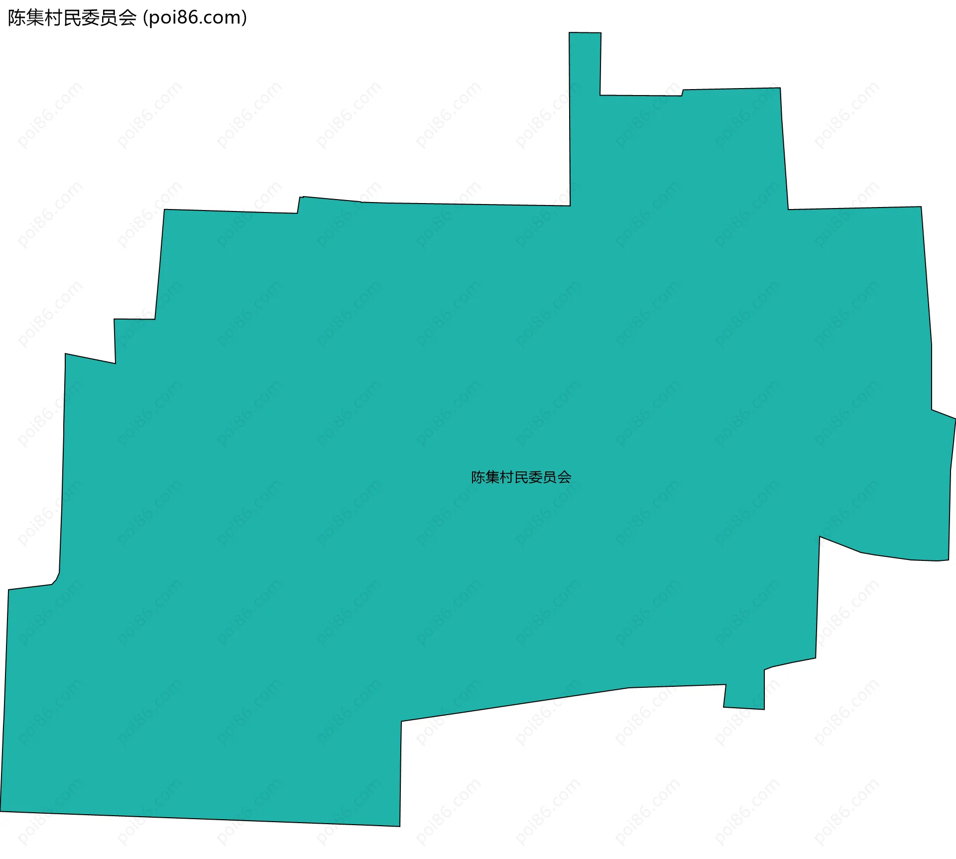 陈集村民委员会边界地图