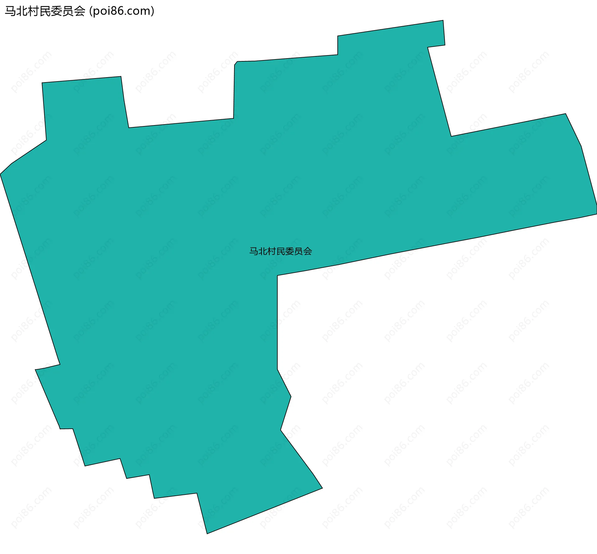 马北村民委员会边界地图