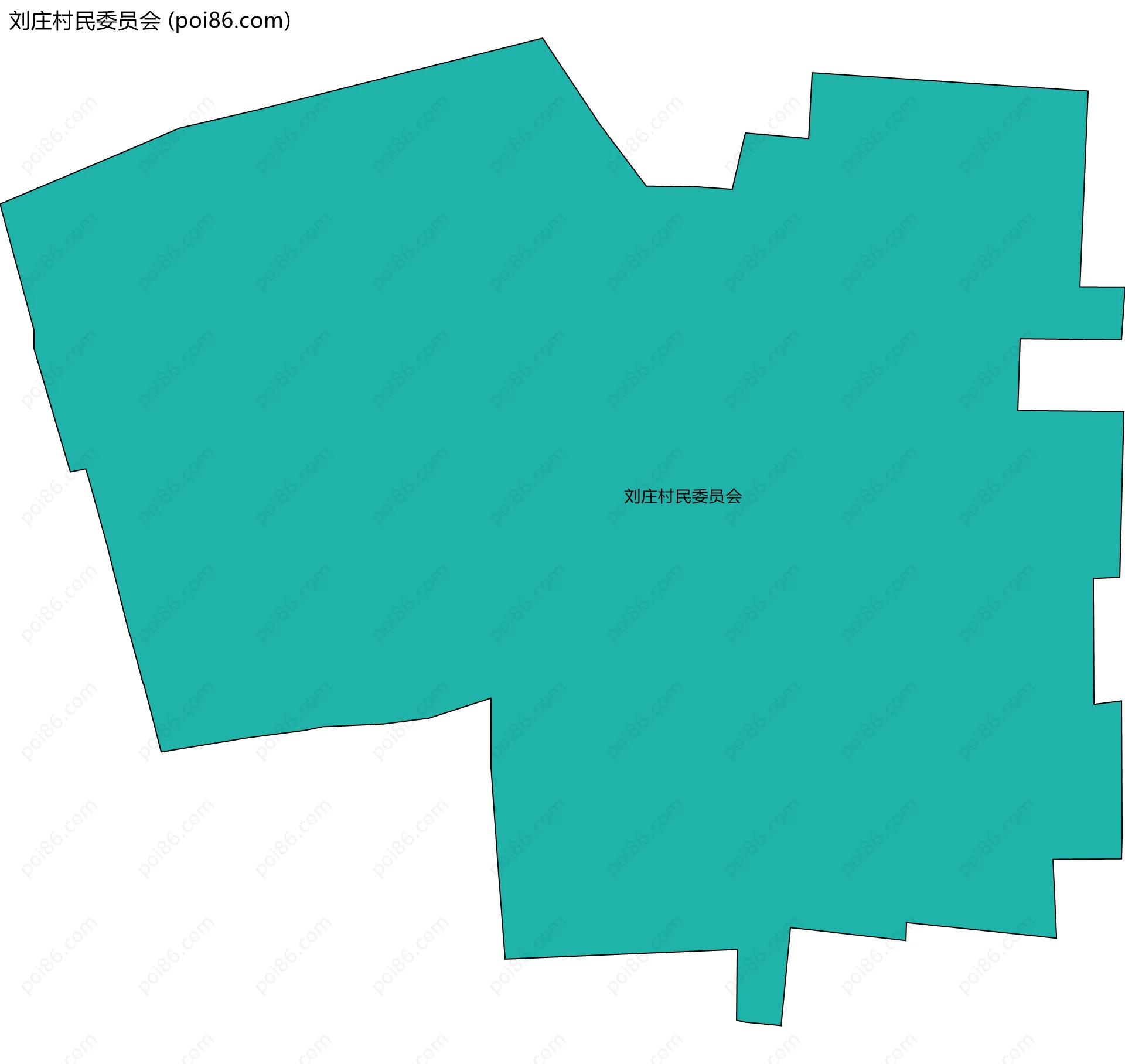刘庄村民委员会边界地图