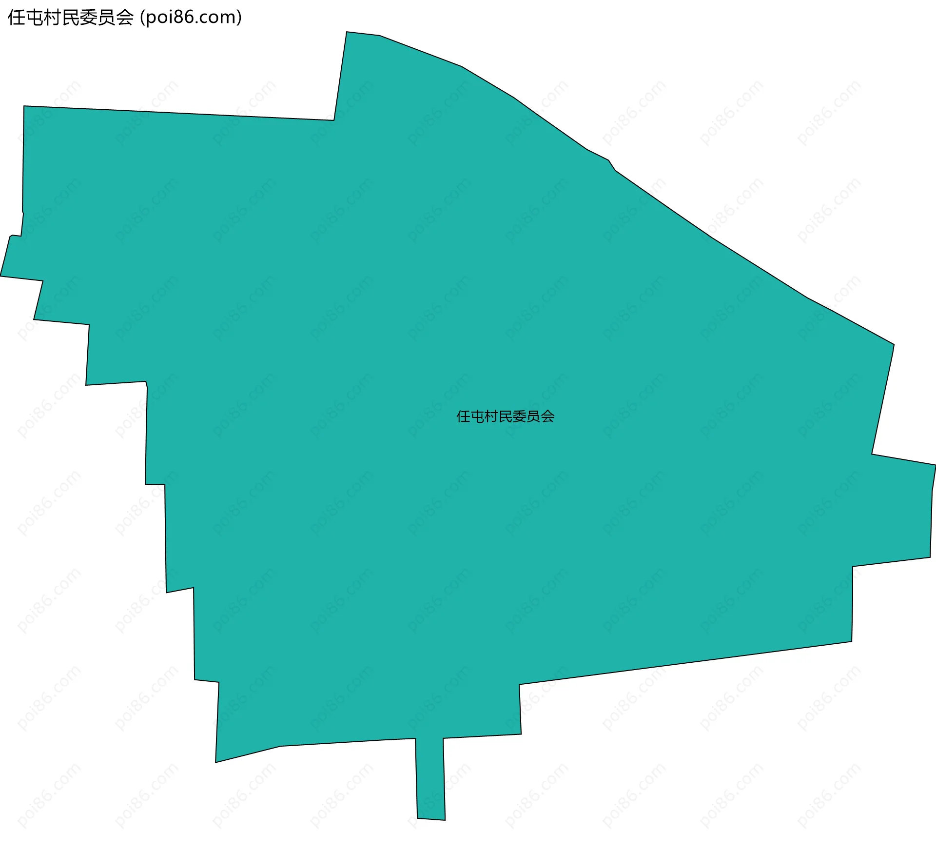 任屯村民委员会边界地图