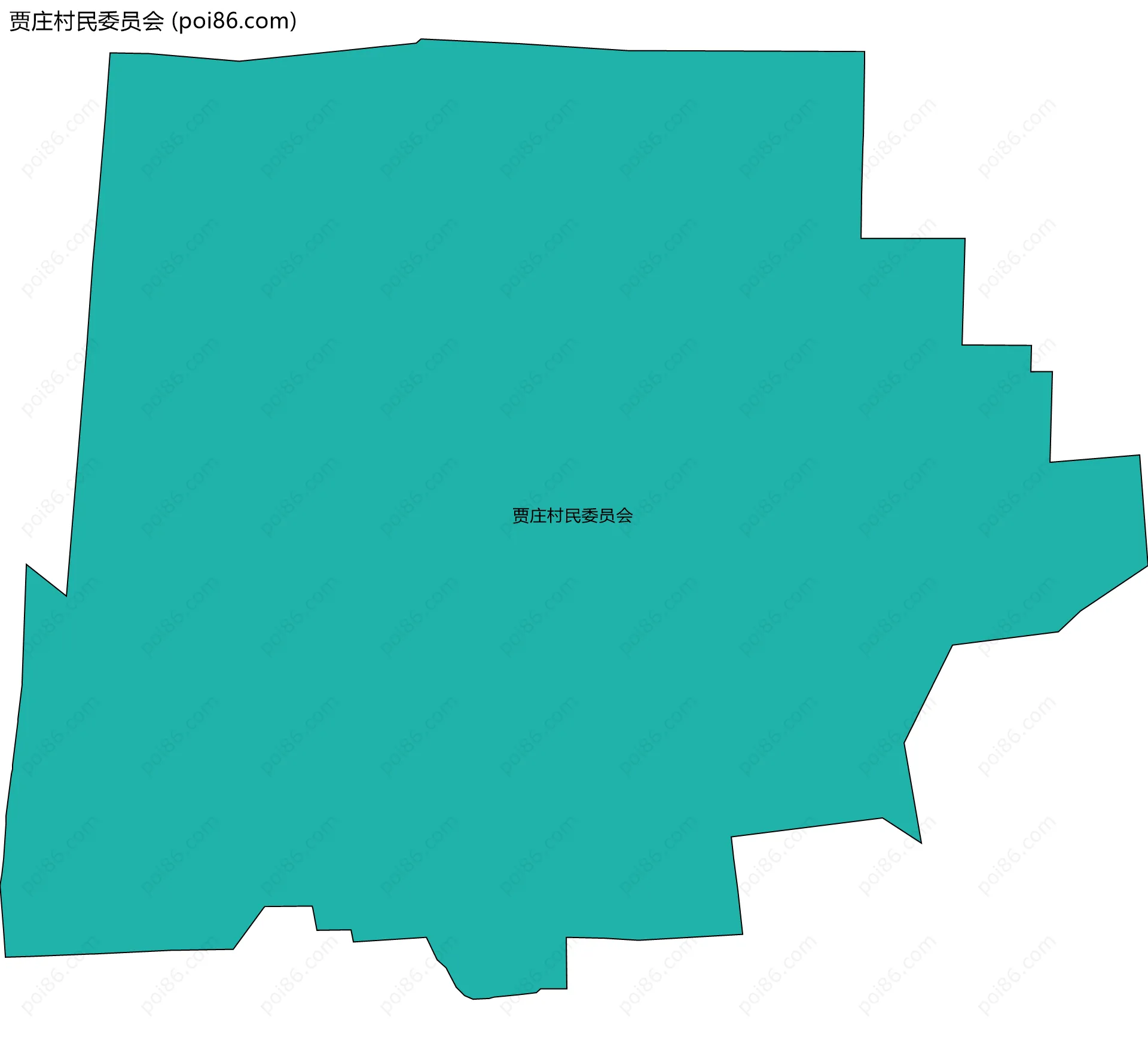 贾庄村民委员会边界地图