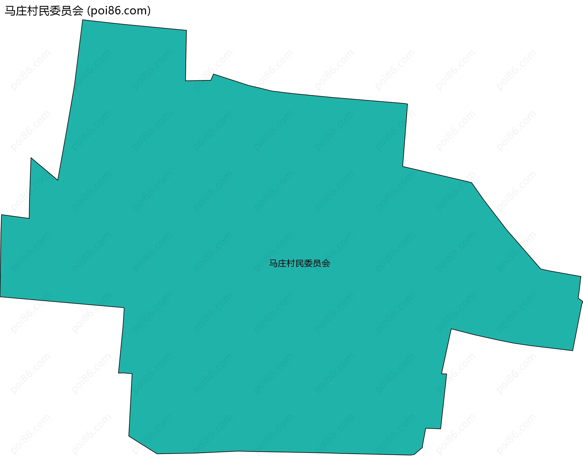 马庄村民委员会边界地图