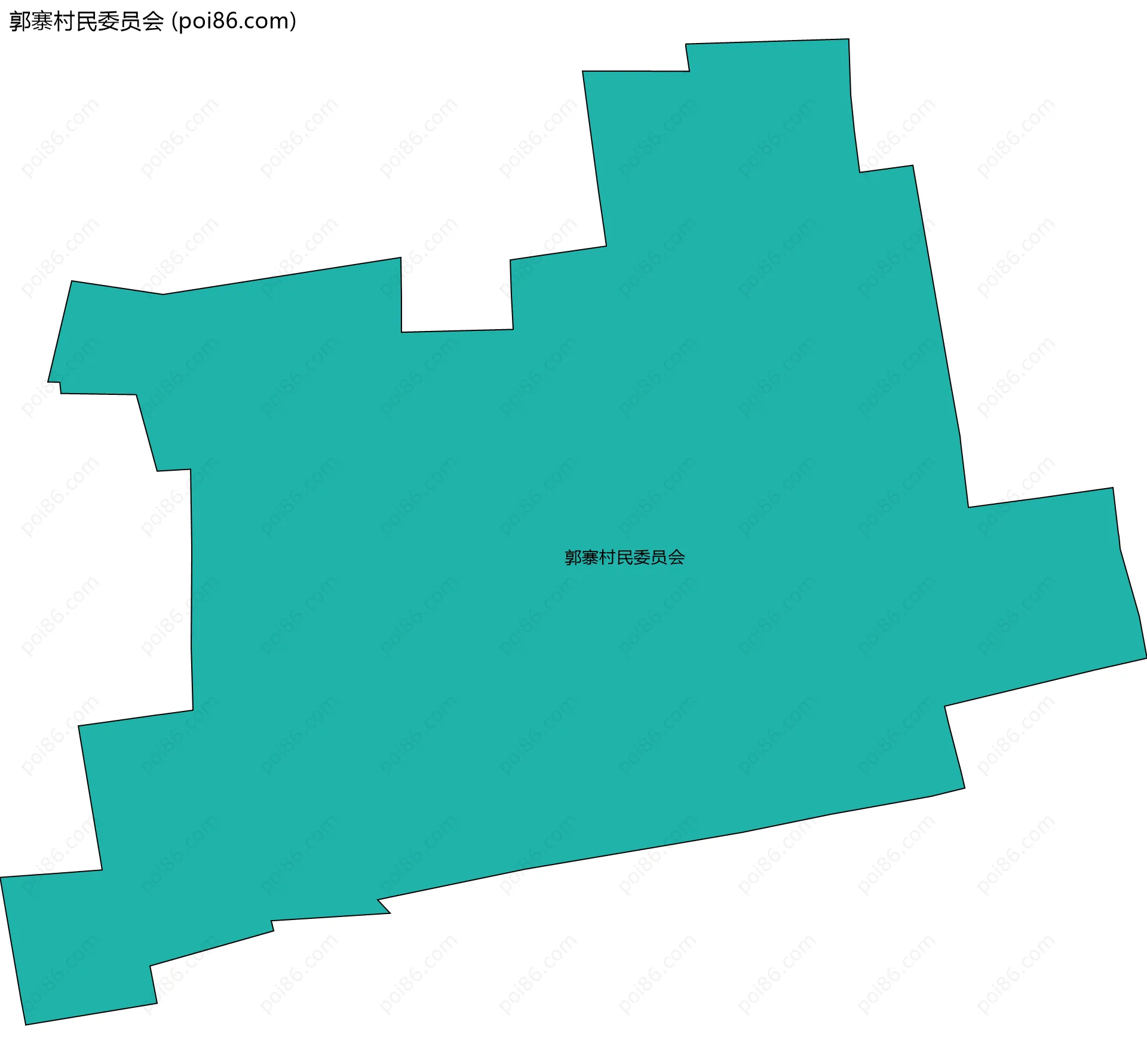 郭寨村民委员会边界地图